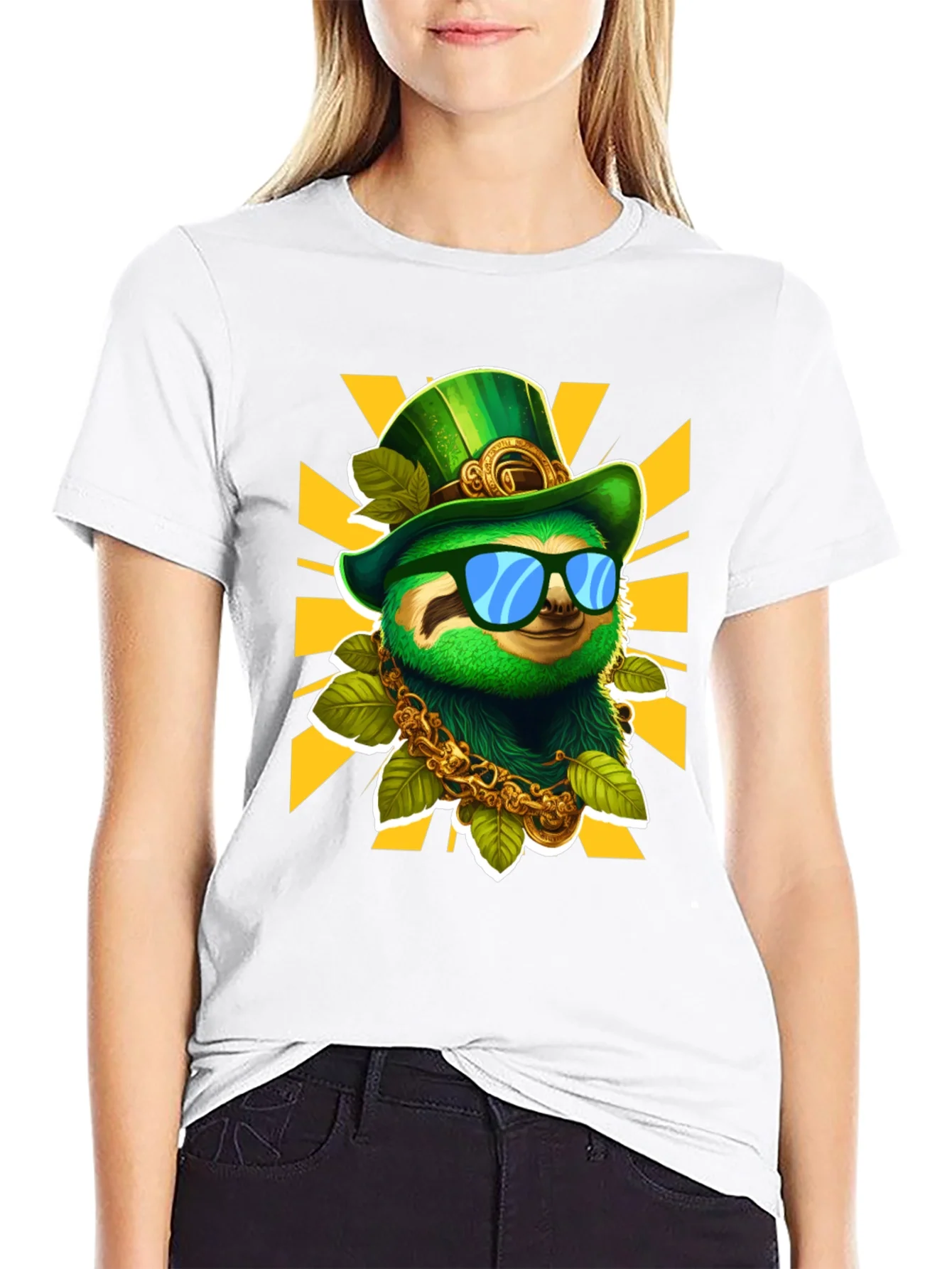 Lucky Sloth St. Patricks Day T-Shirt