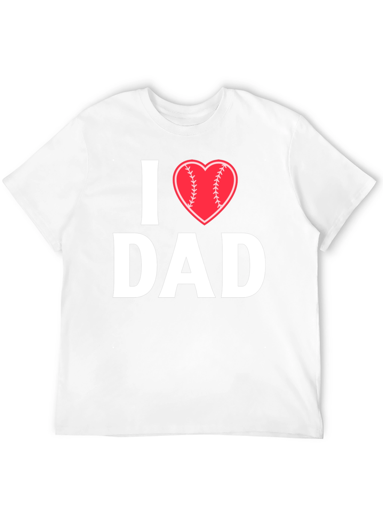 I Heart Baseball Dad T-Shirt