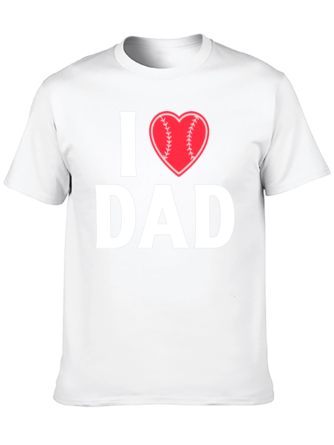 I Heart Baseball Dad T-Shirt