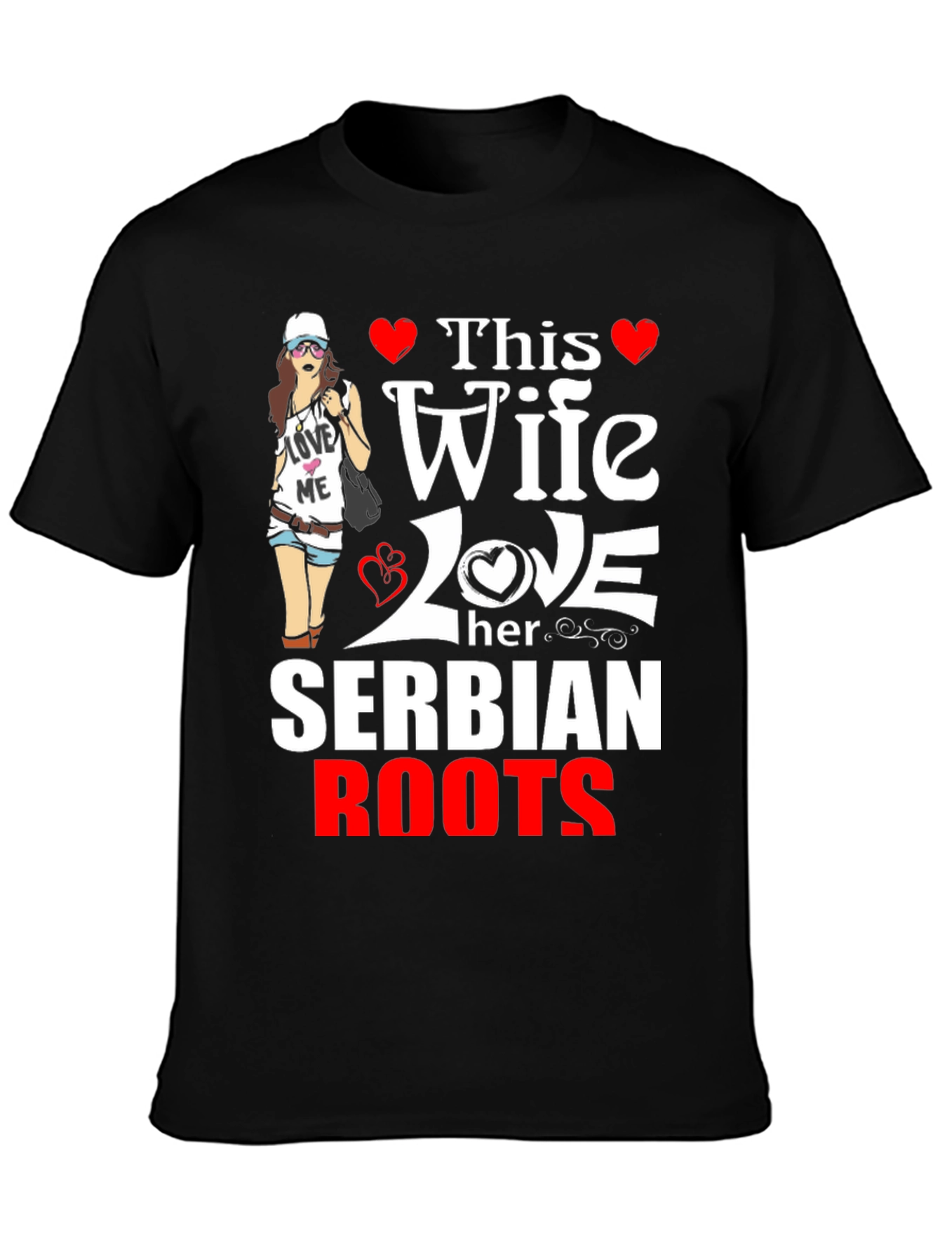This Wife Loves Serbian Roots T-Shirt