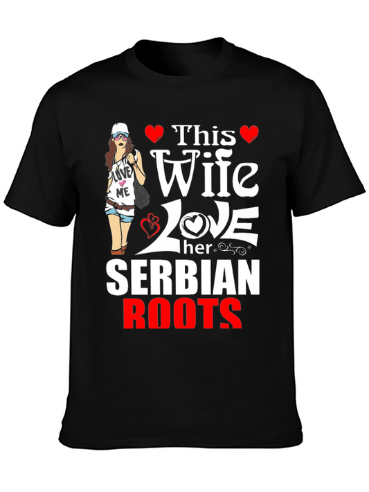 This Wife Loves Serbian Roots T-Shirt