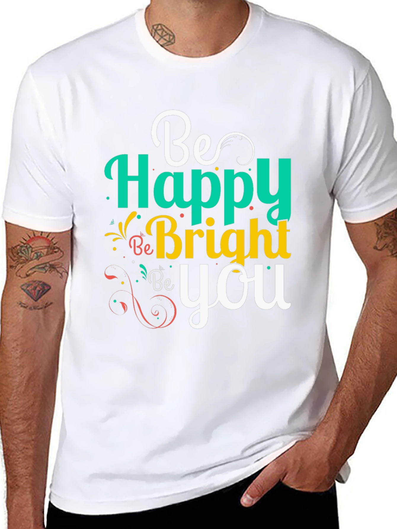 Be Happy Bright You Graphic Tee