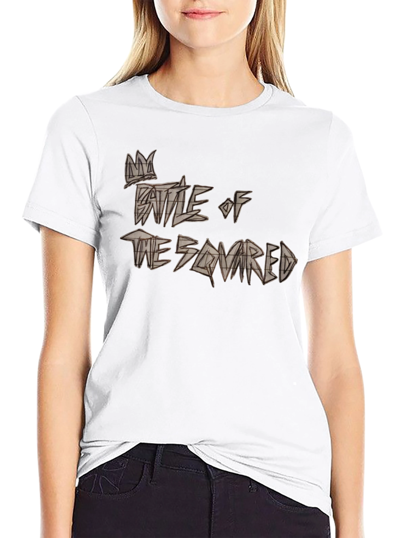 Battle of the Squared Graphic Tee