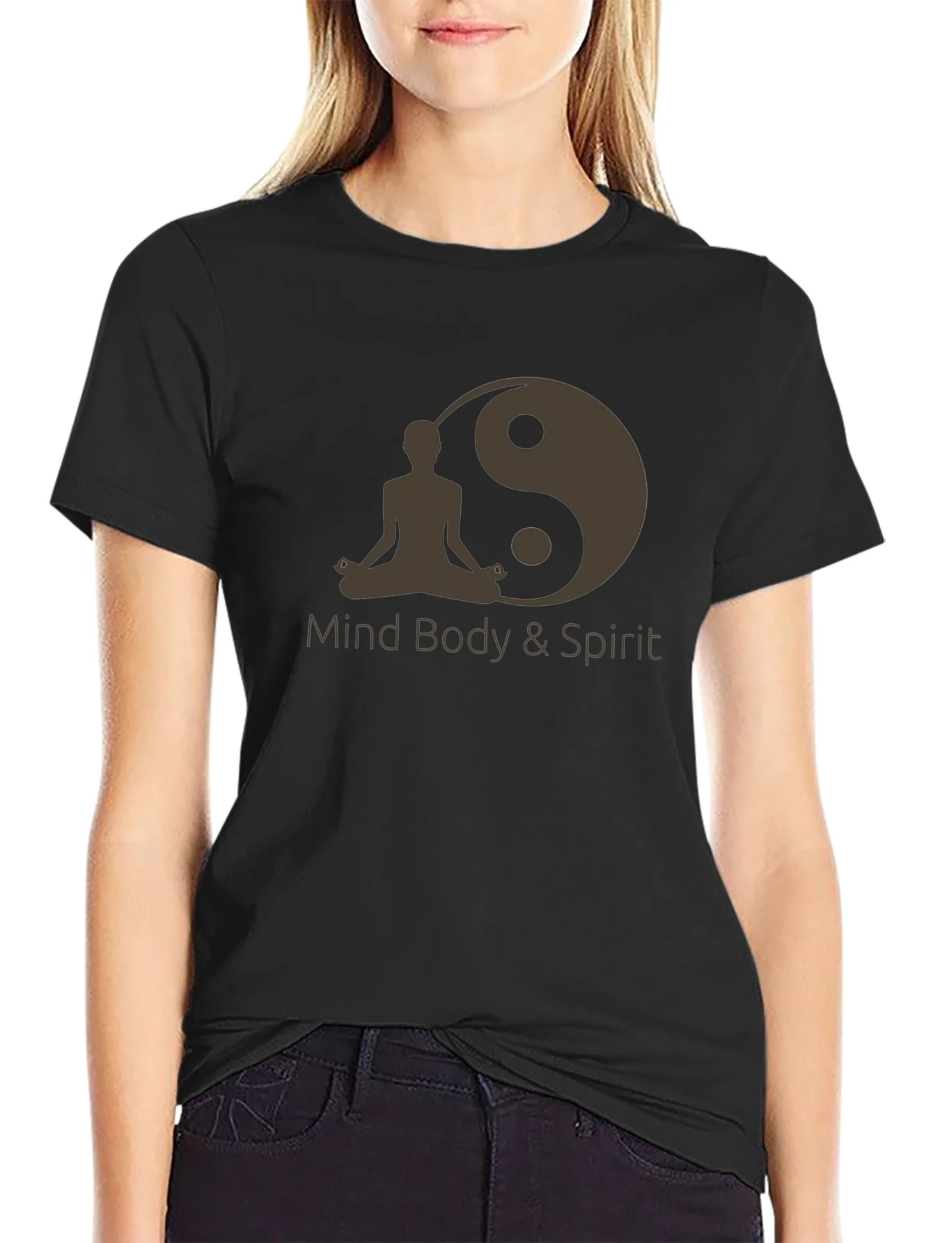 Mind Body Spirit Yin Yang Graphic Tee