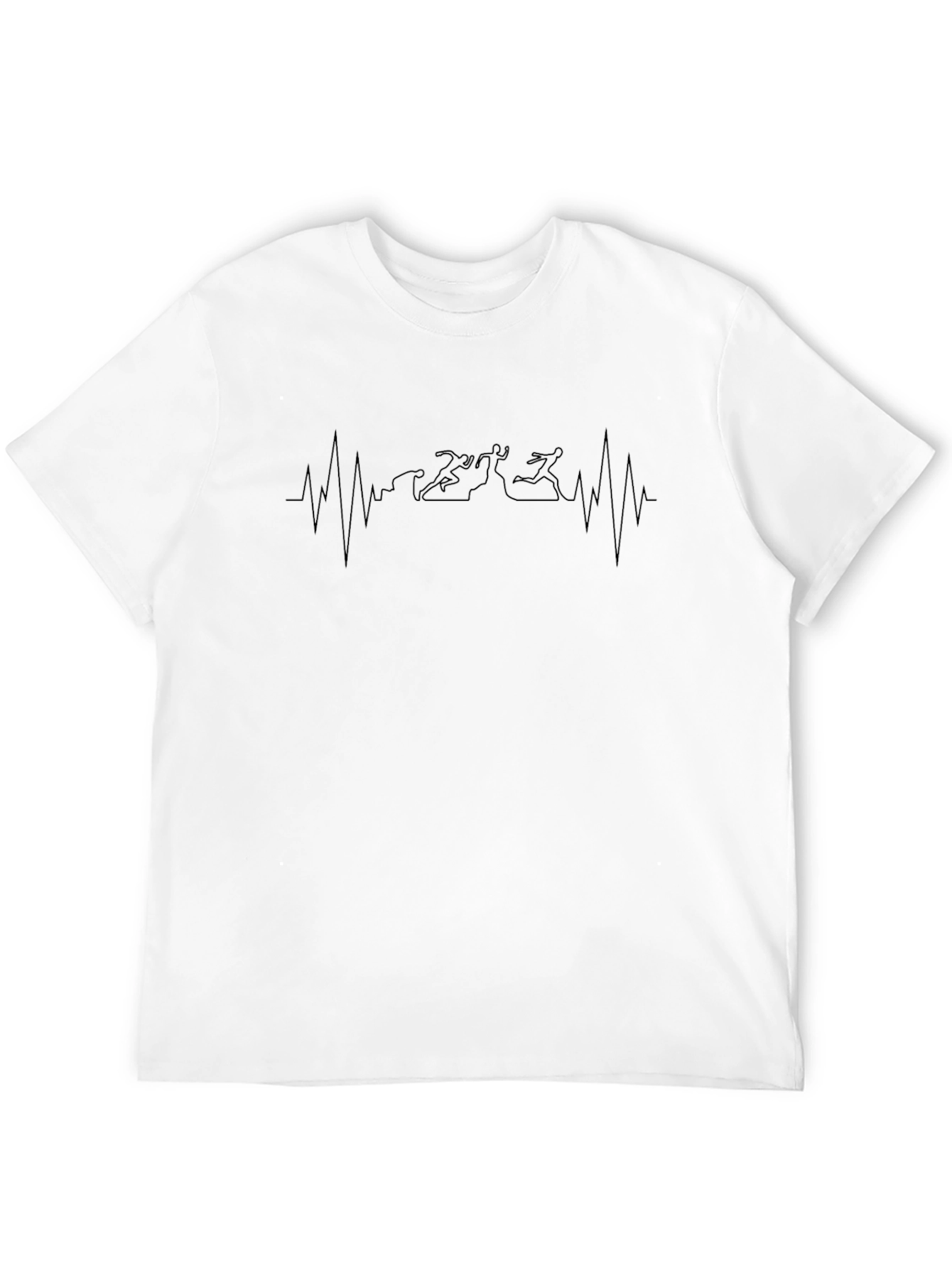 Running Heartbeat T-Shirt - Black