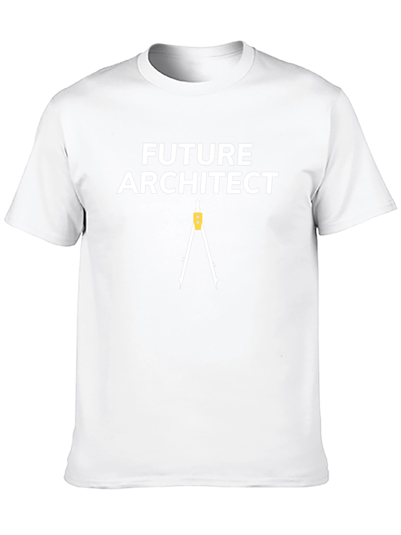 Future Architect T-Shirt - Black Tee with Compass Design