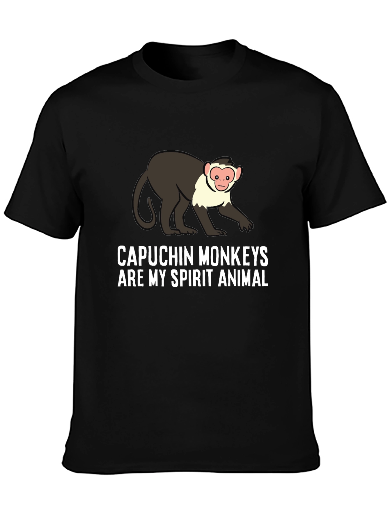 Capuchin Monkey Spirit Animal Graphic T-Shirt