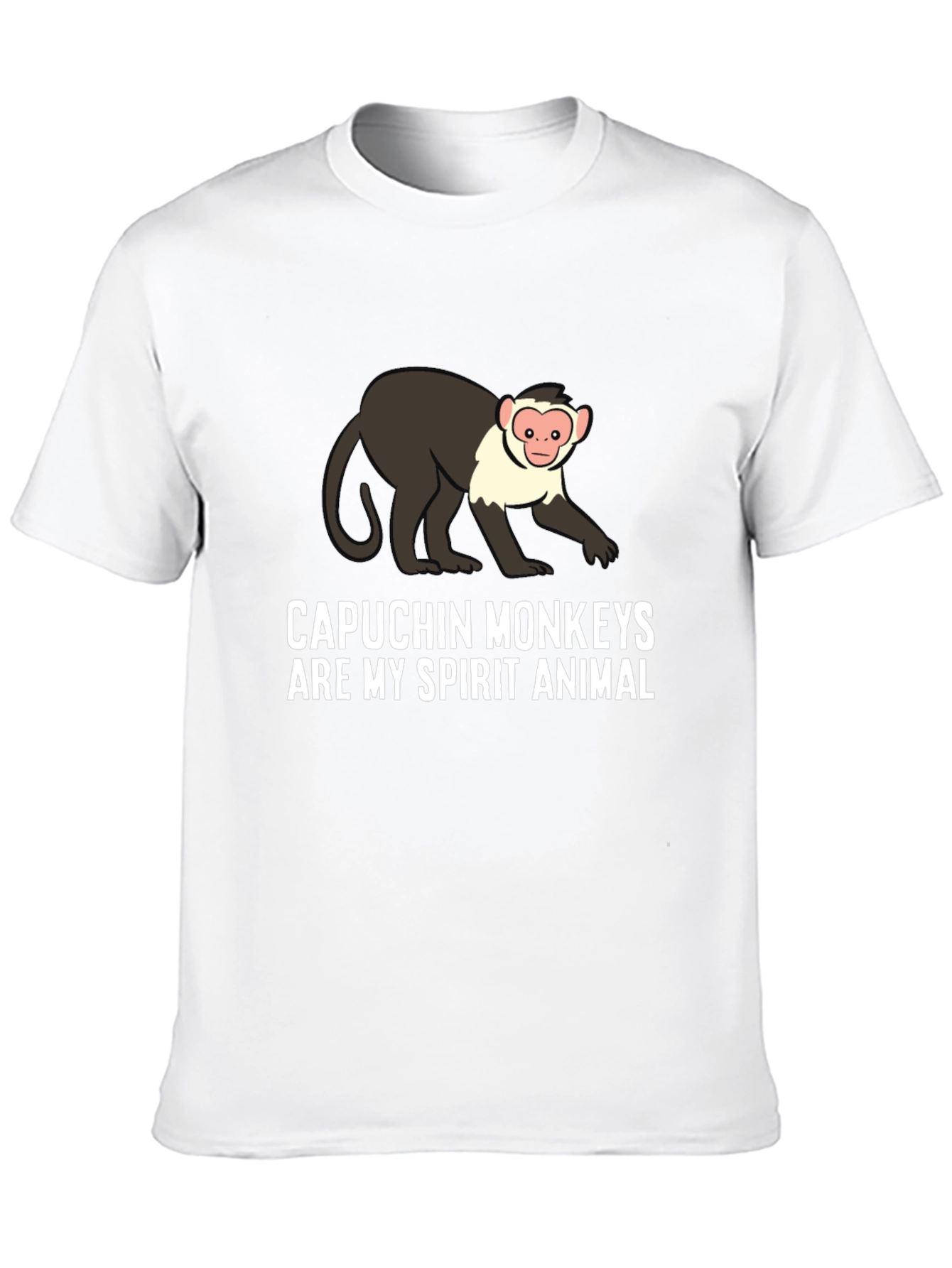 Capuchin Monkey Spirit Animal Graphic T-Shirt