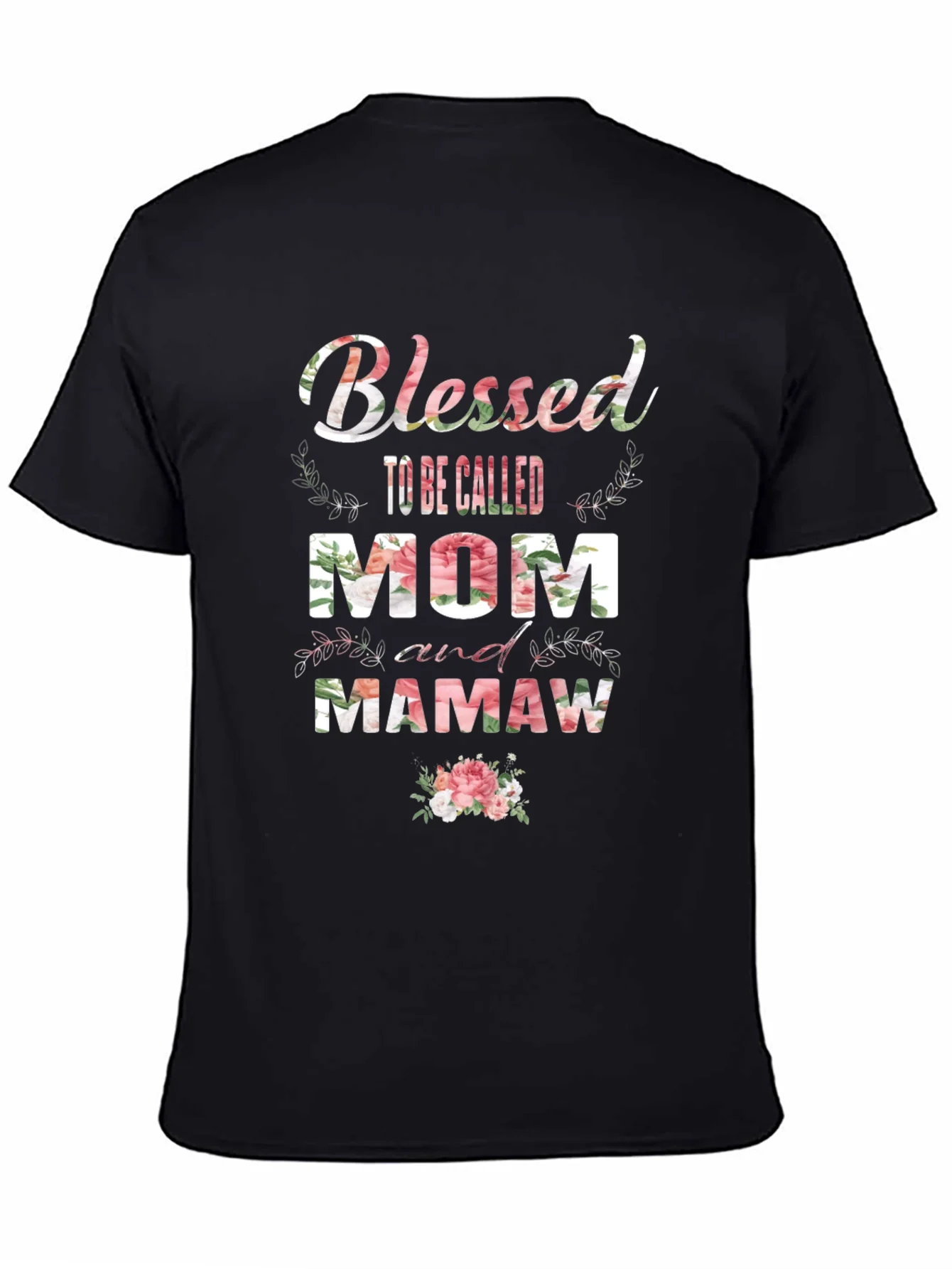 Blessed Mom and Mamaw Floral T-Shirt