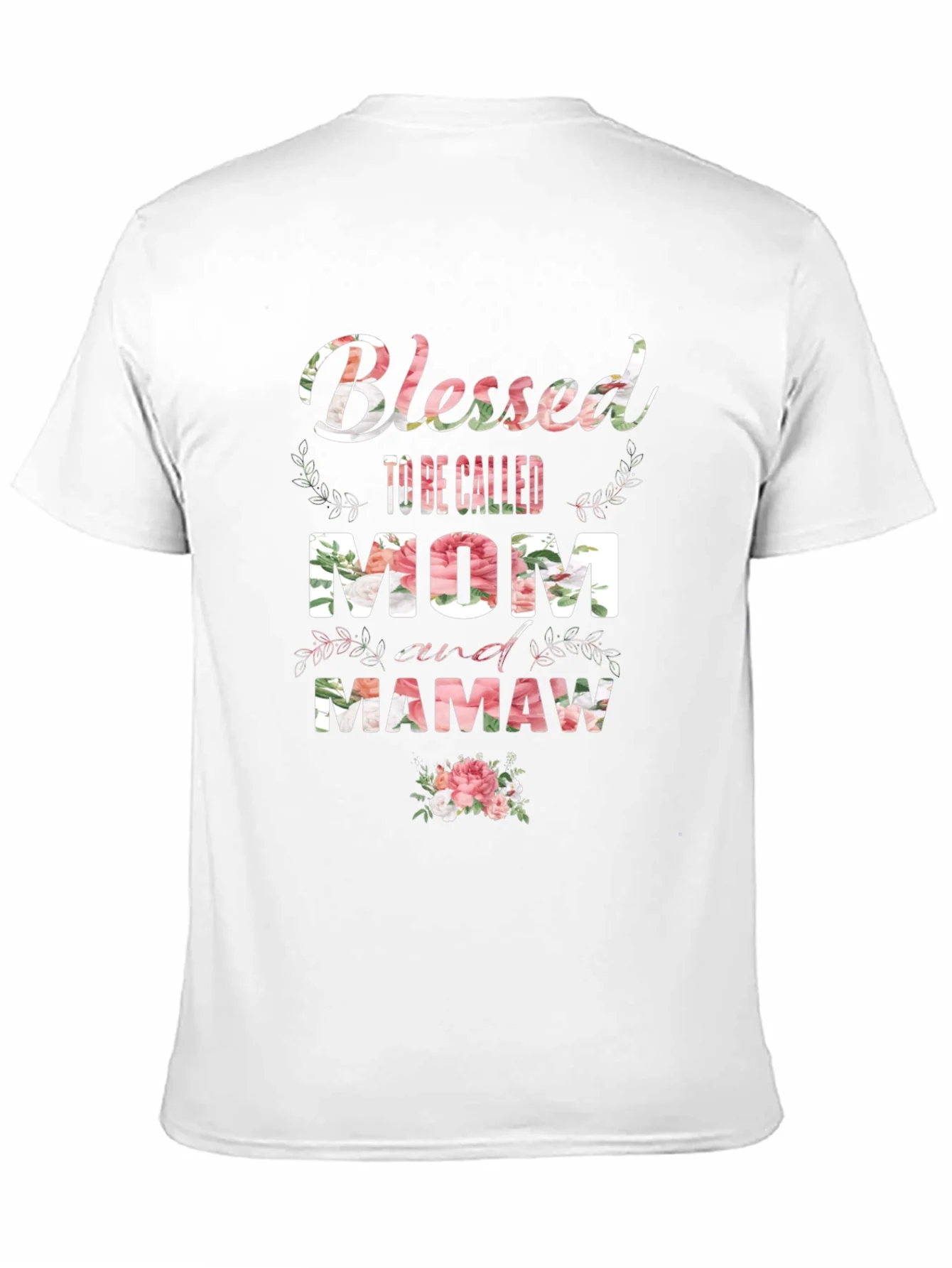 Blessed Mom and Mamaw Floral T-Shirt