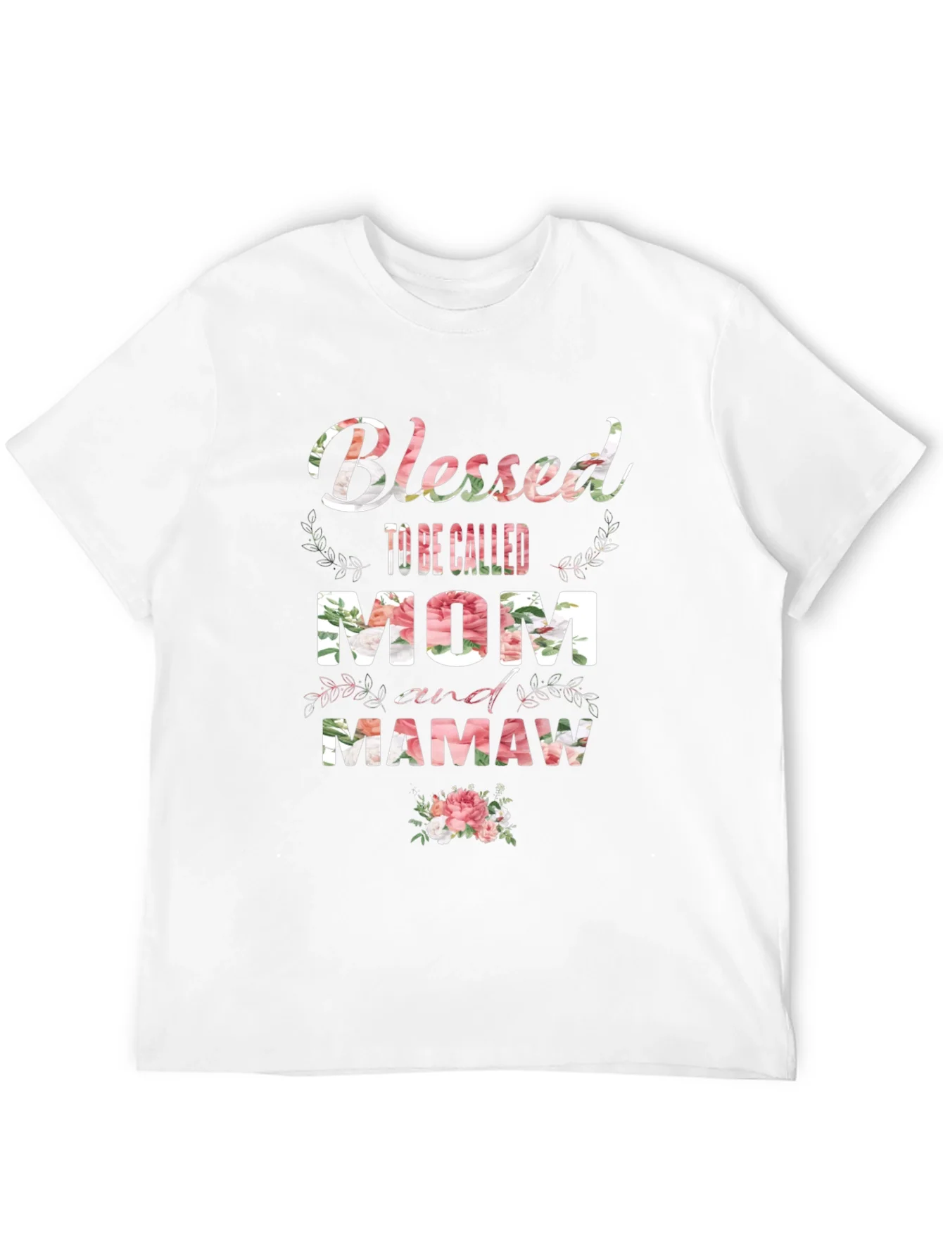 Blessed Mom and Mamaw Floral T-Shirt
