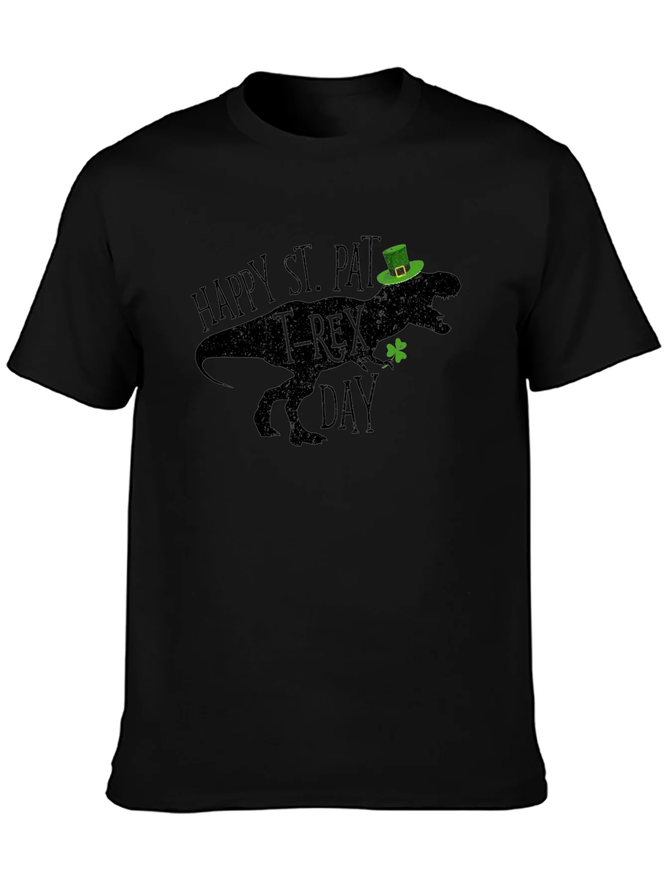 St. Pat-T-Rex Day Black T-Shirt