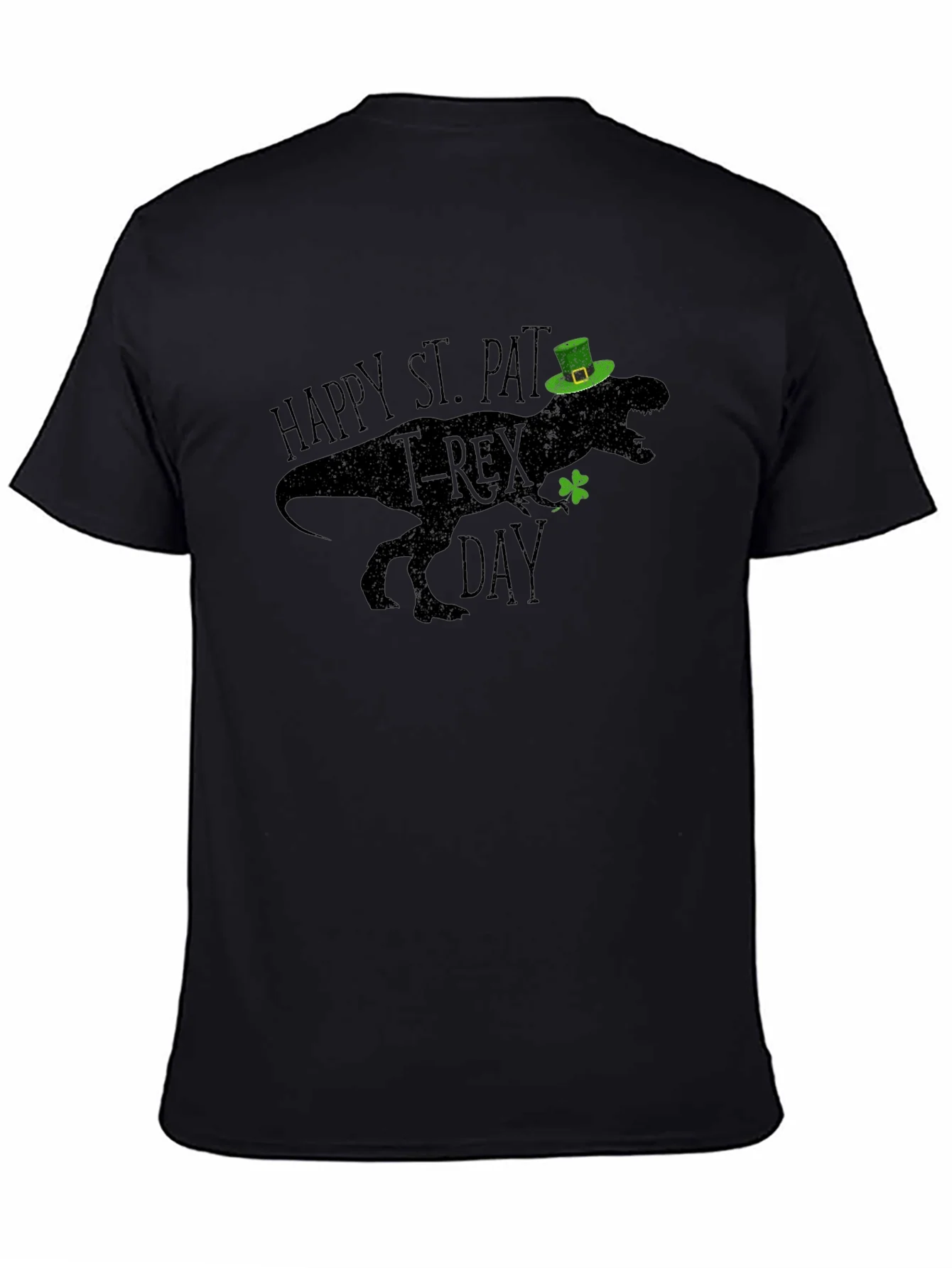 St. Pat-T-Rex Day Black T-Shirt