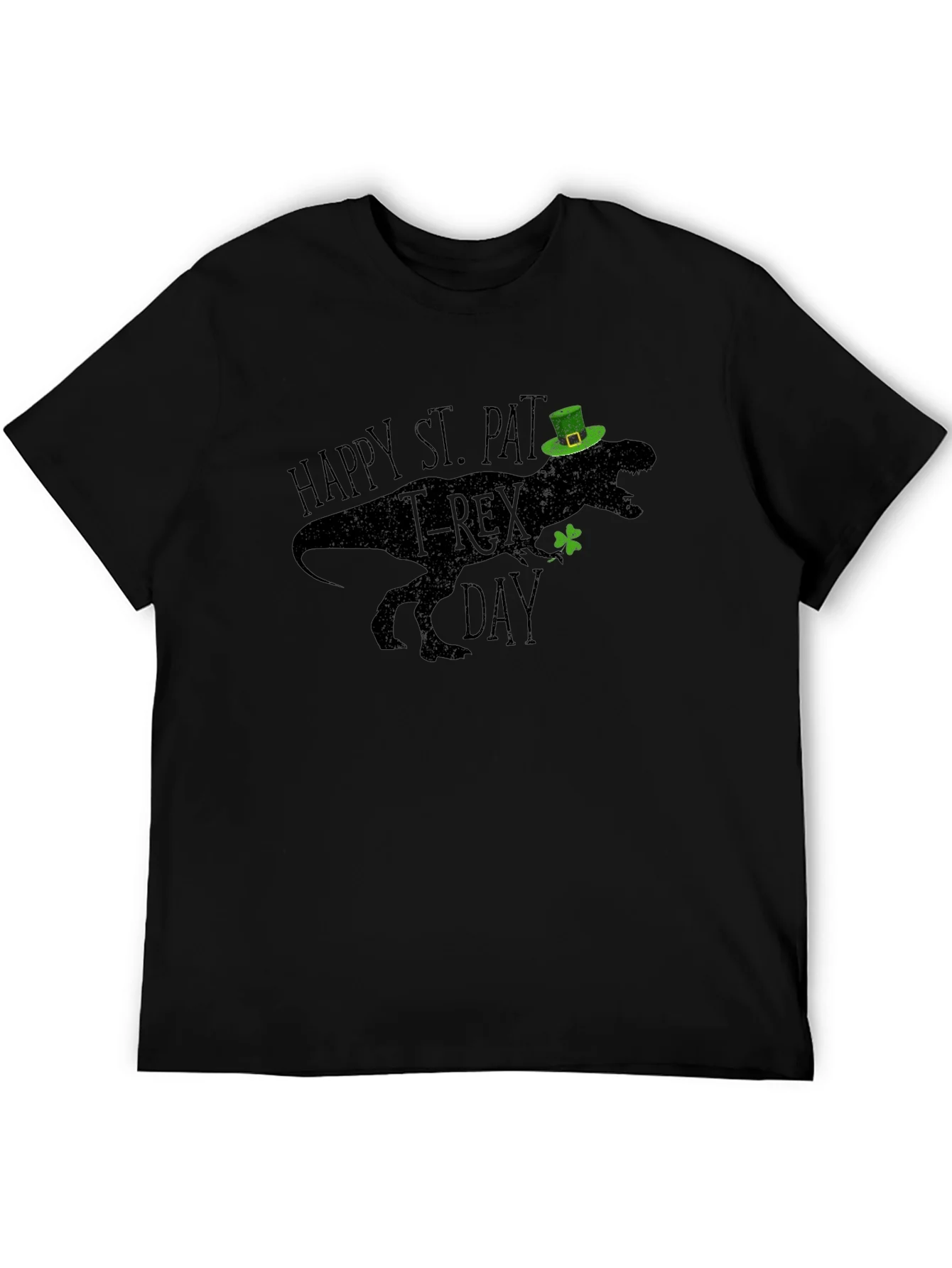 St. Pat-T-Rex Day Black T-Shirt