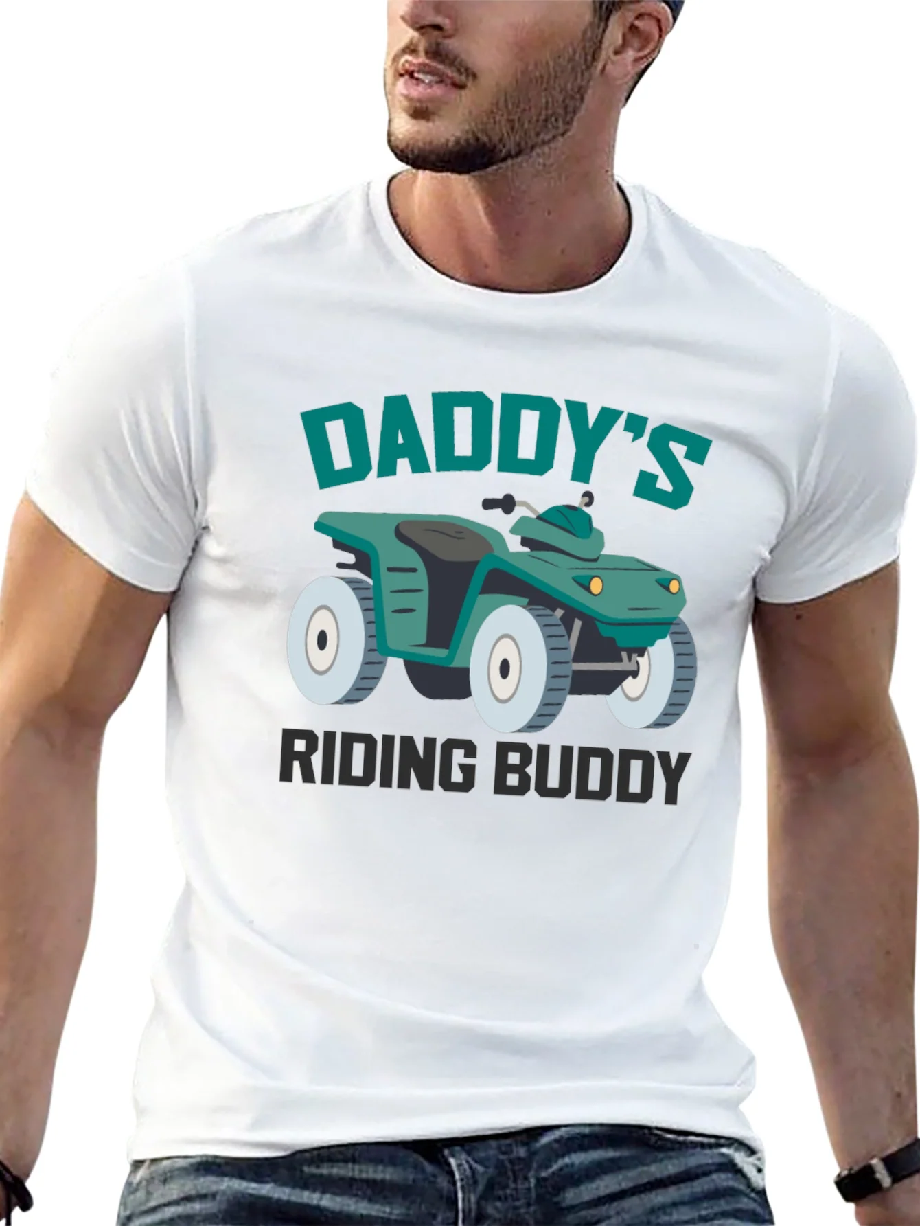 Daddys Riding Buddy ATV Graphic Tee
