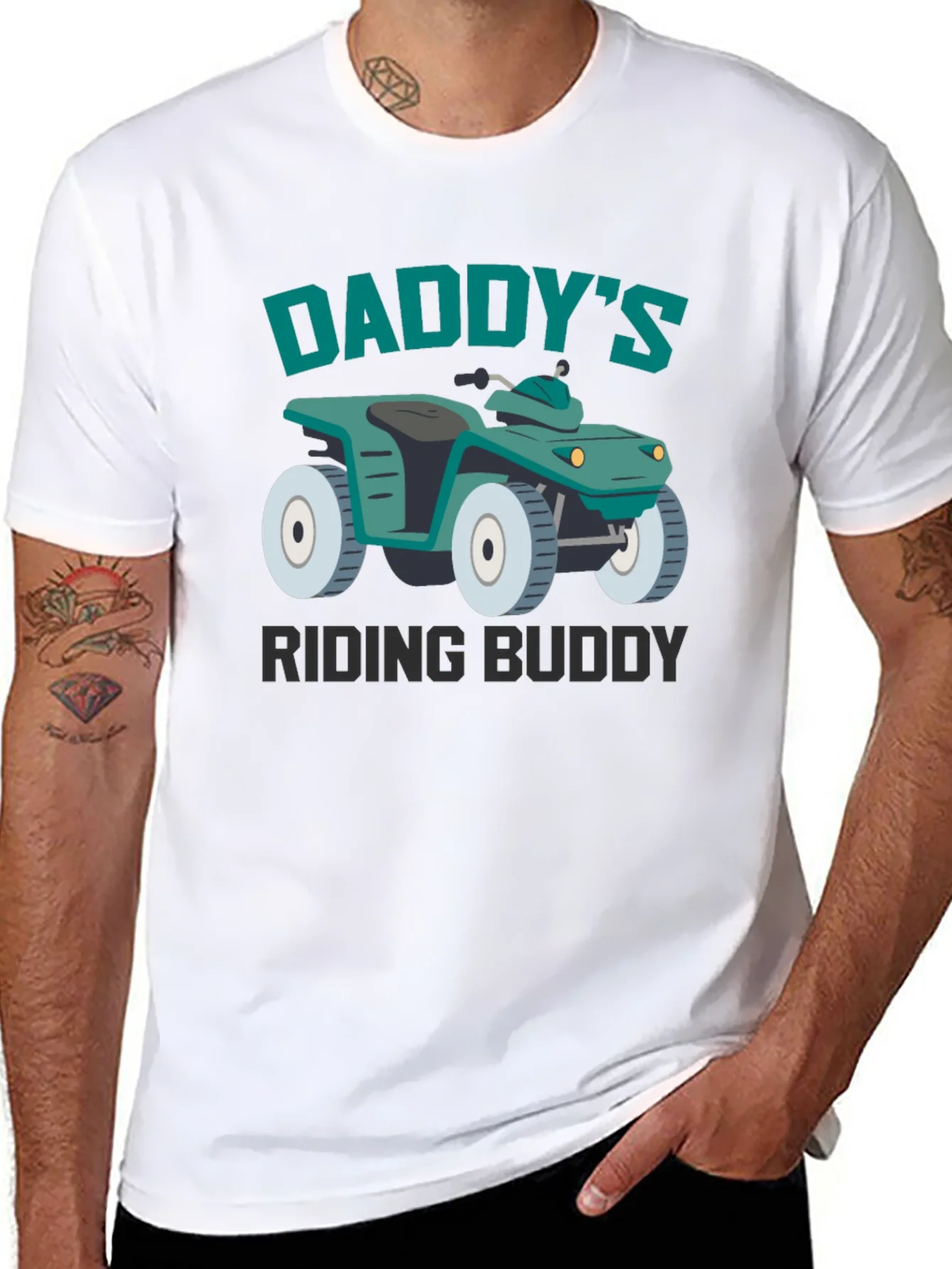 Daddys Riding Buddy ATV Graphic Tee