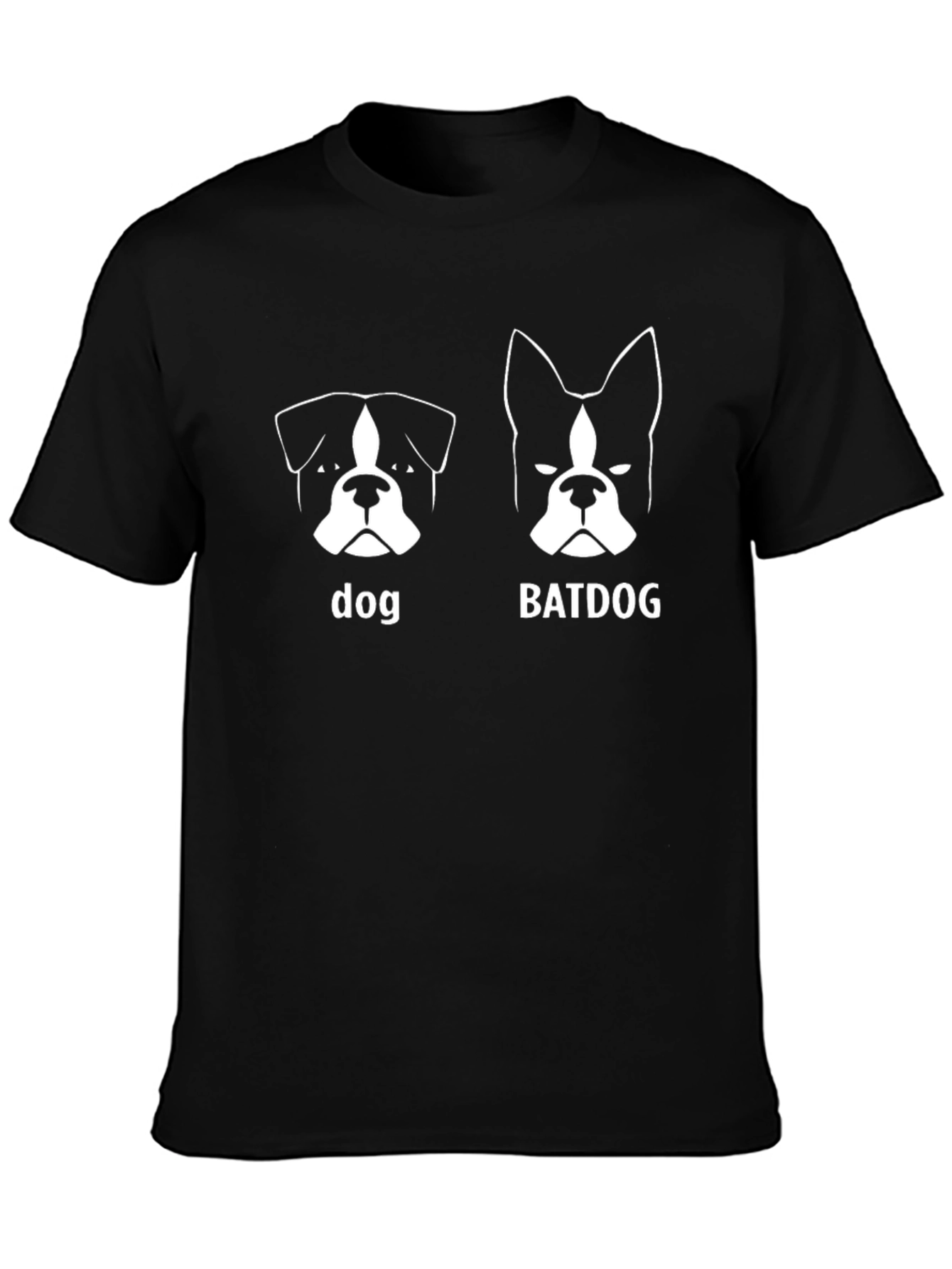 Dog vs. Batdog Graphic Print T-Shirt