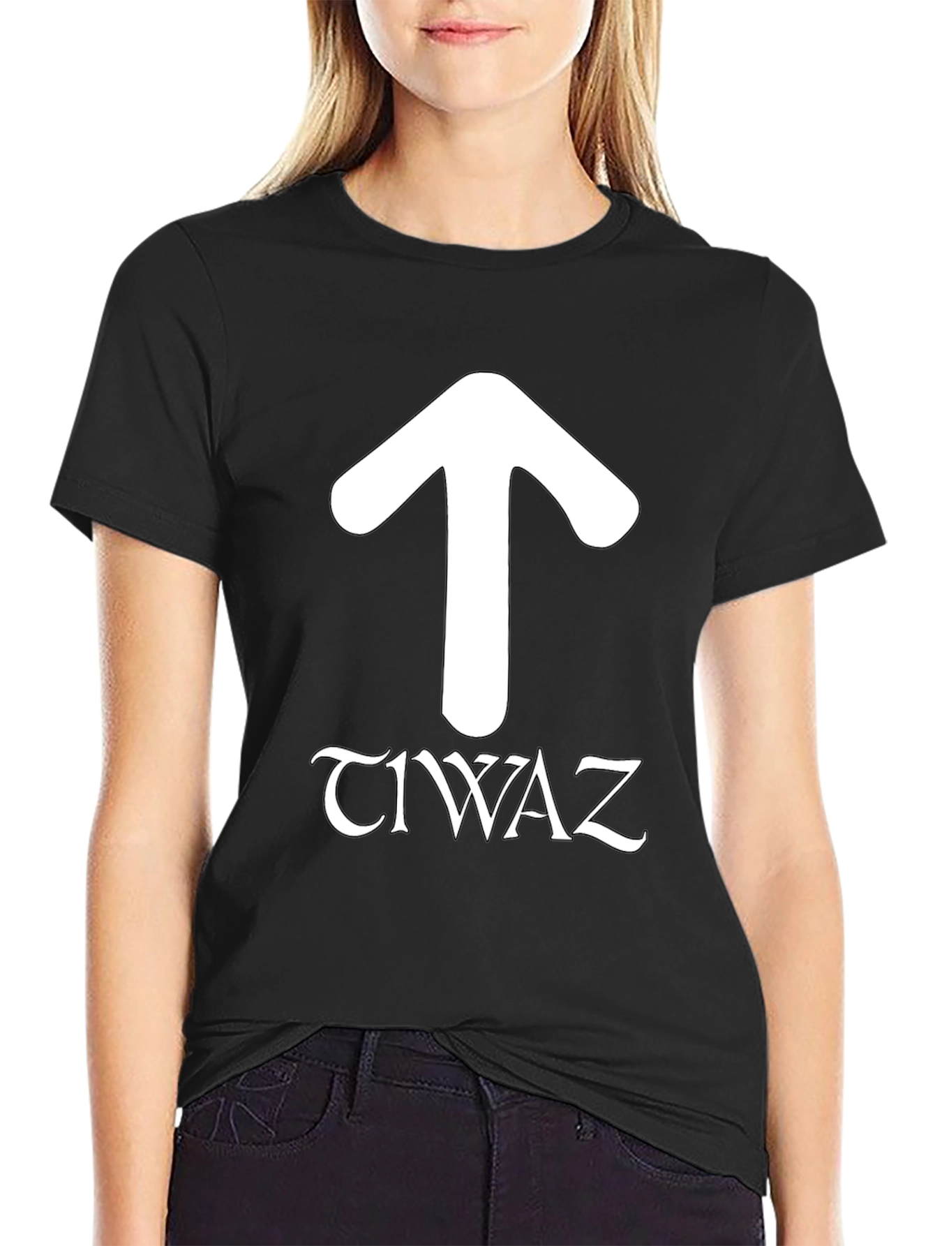 Tiwaz Rune T-Shirt - Norse Pagan Symbol Design