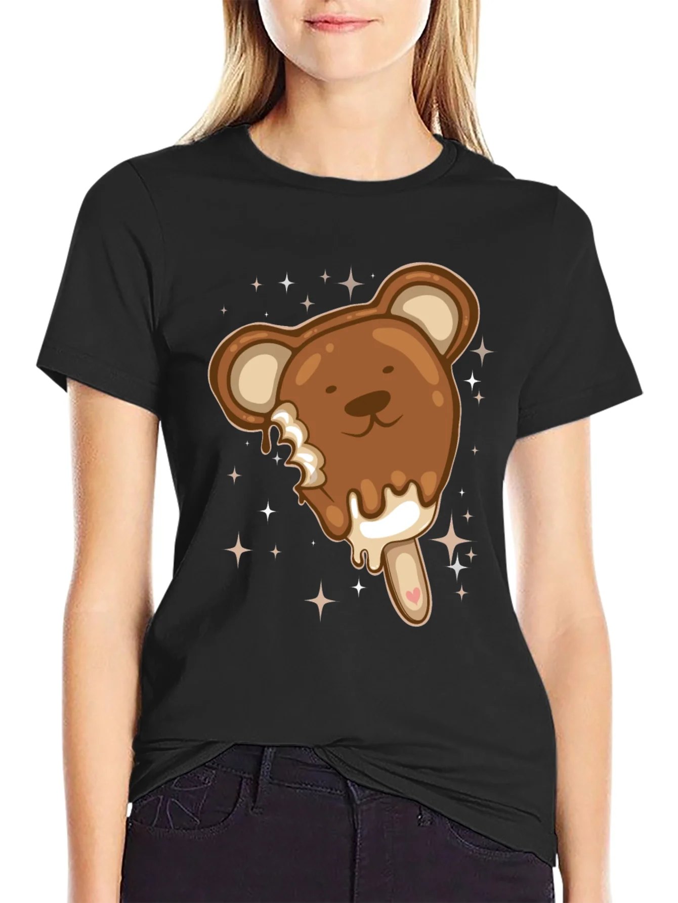Bear Ice Cream Graphic T-Shirt
