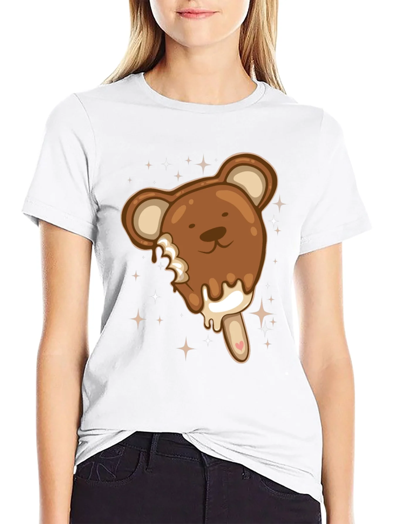 Bear Ice Cream Graphic T-Shirt
