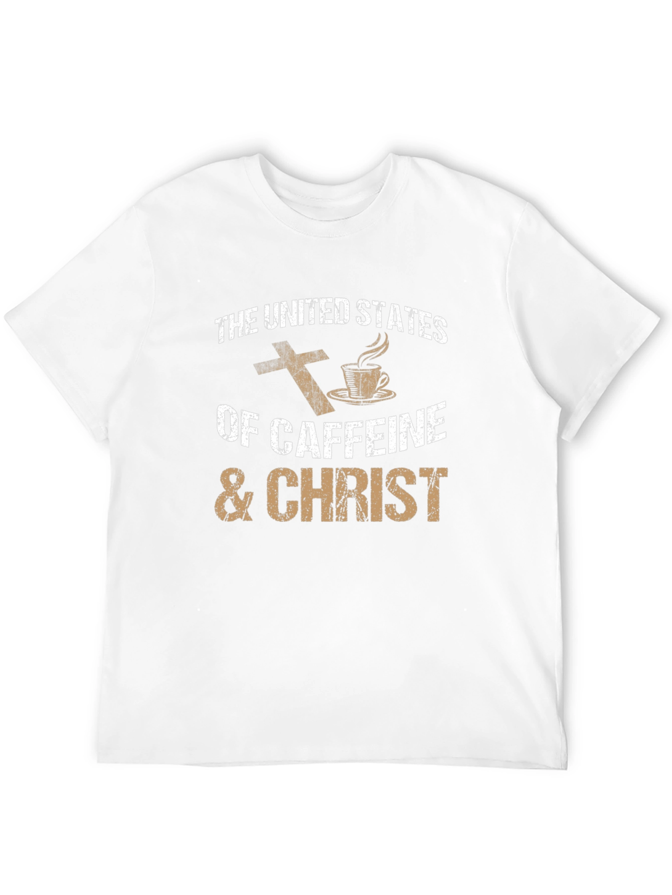 Caffeine & Christ T-Shirt - Religious Coffee Lover Tee