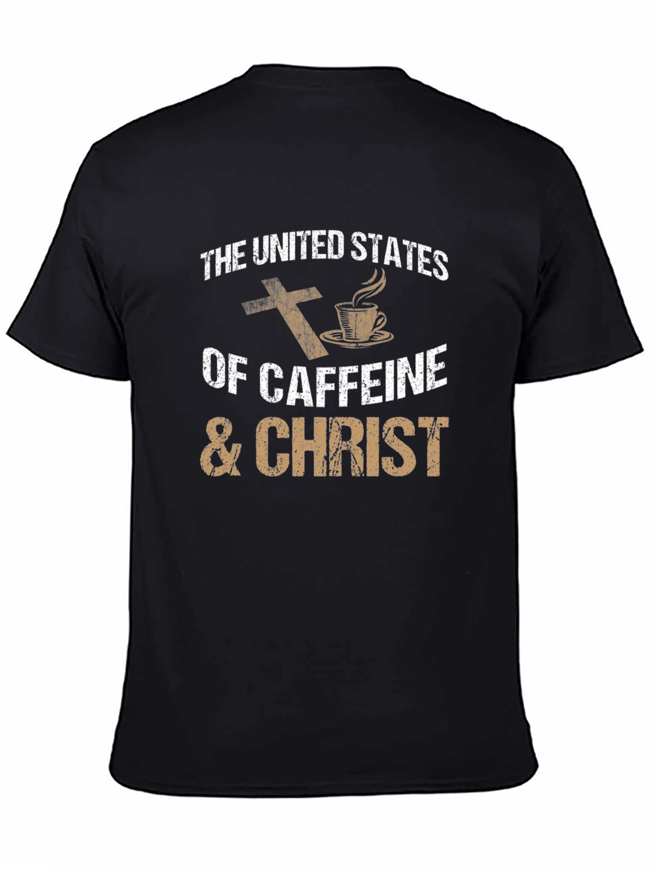 Caffeine & Christ T-Shirt - Religious Coffee Lover Tee