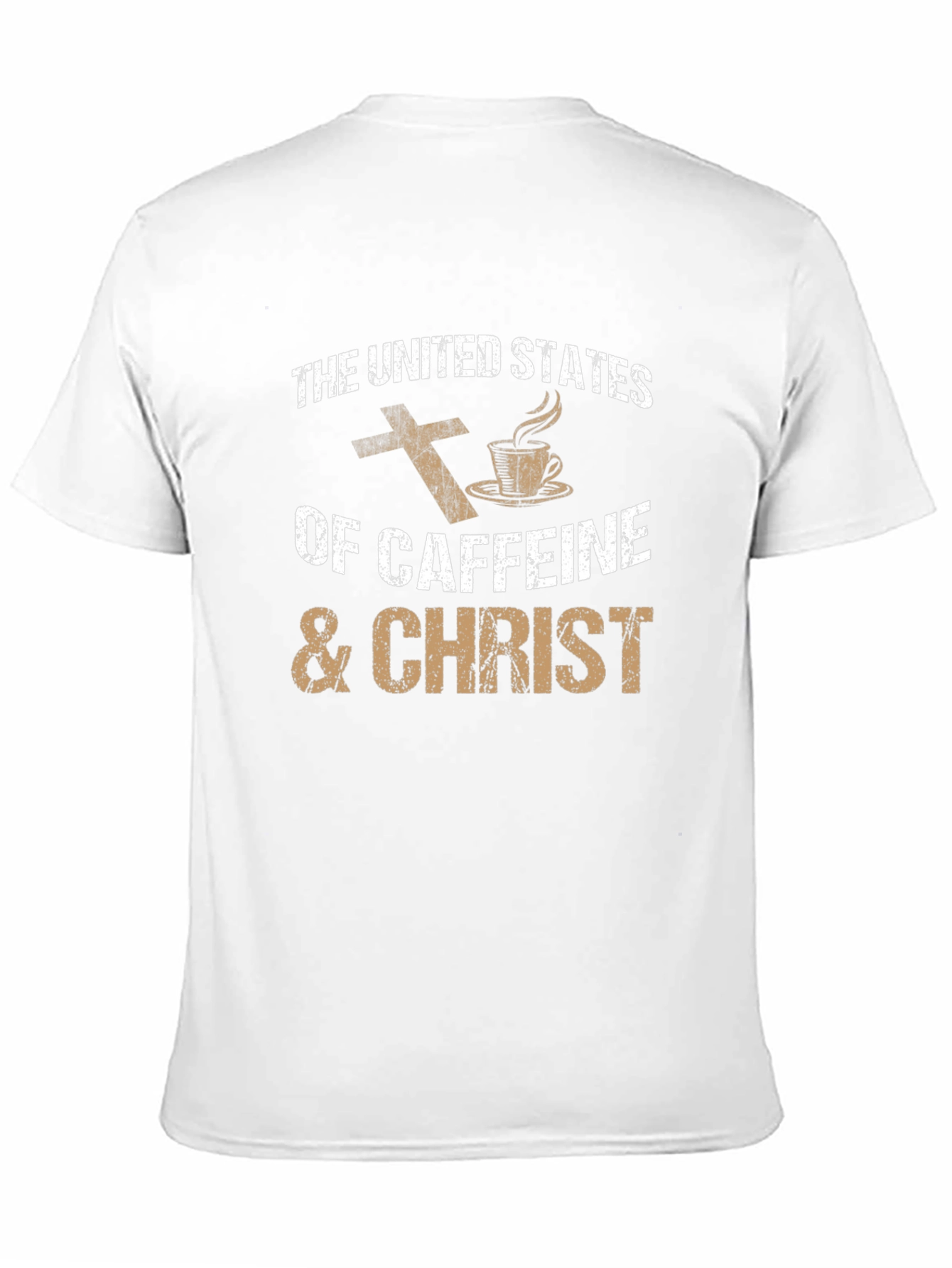 Caffeine & Christ T-Shirt - Religious Coffee Lover Tee