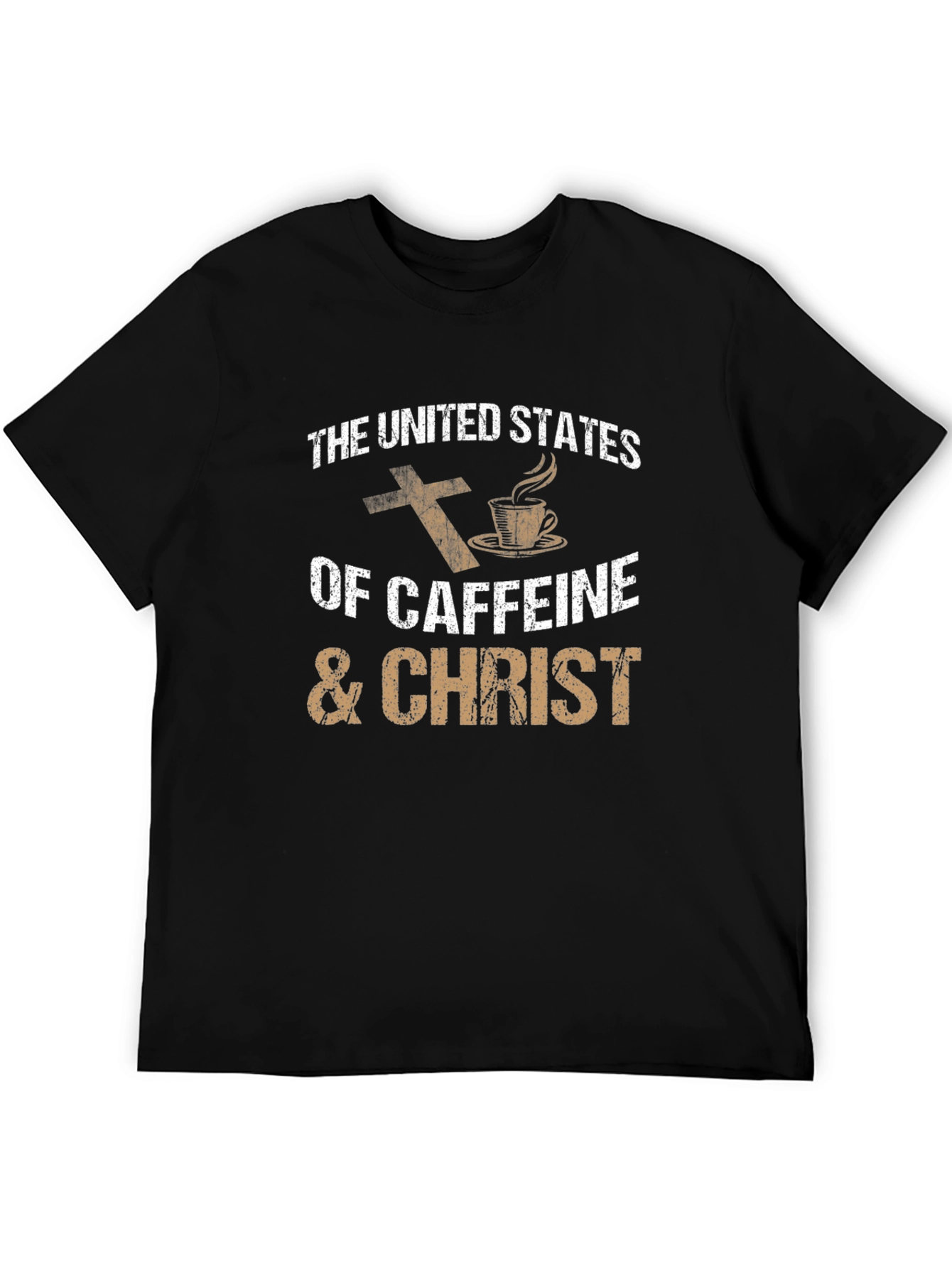 Caffeine & Christ T-Shirt - Religious Coffee Lover Tee