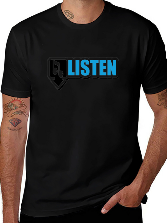 Listen Graphic T-Shirt - Music Lover Tee