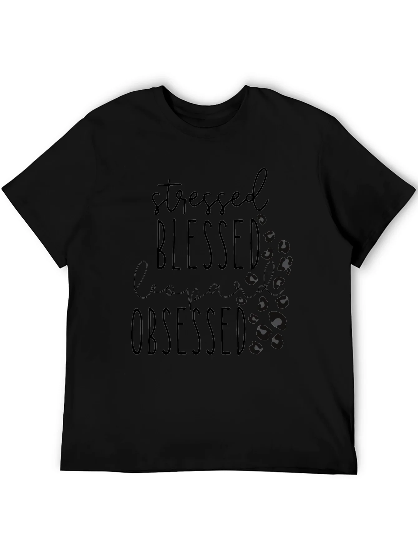 Stressed Blessed Leopard Obsessed Tee