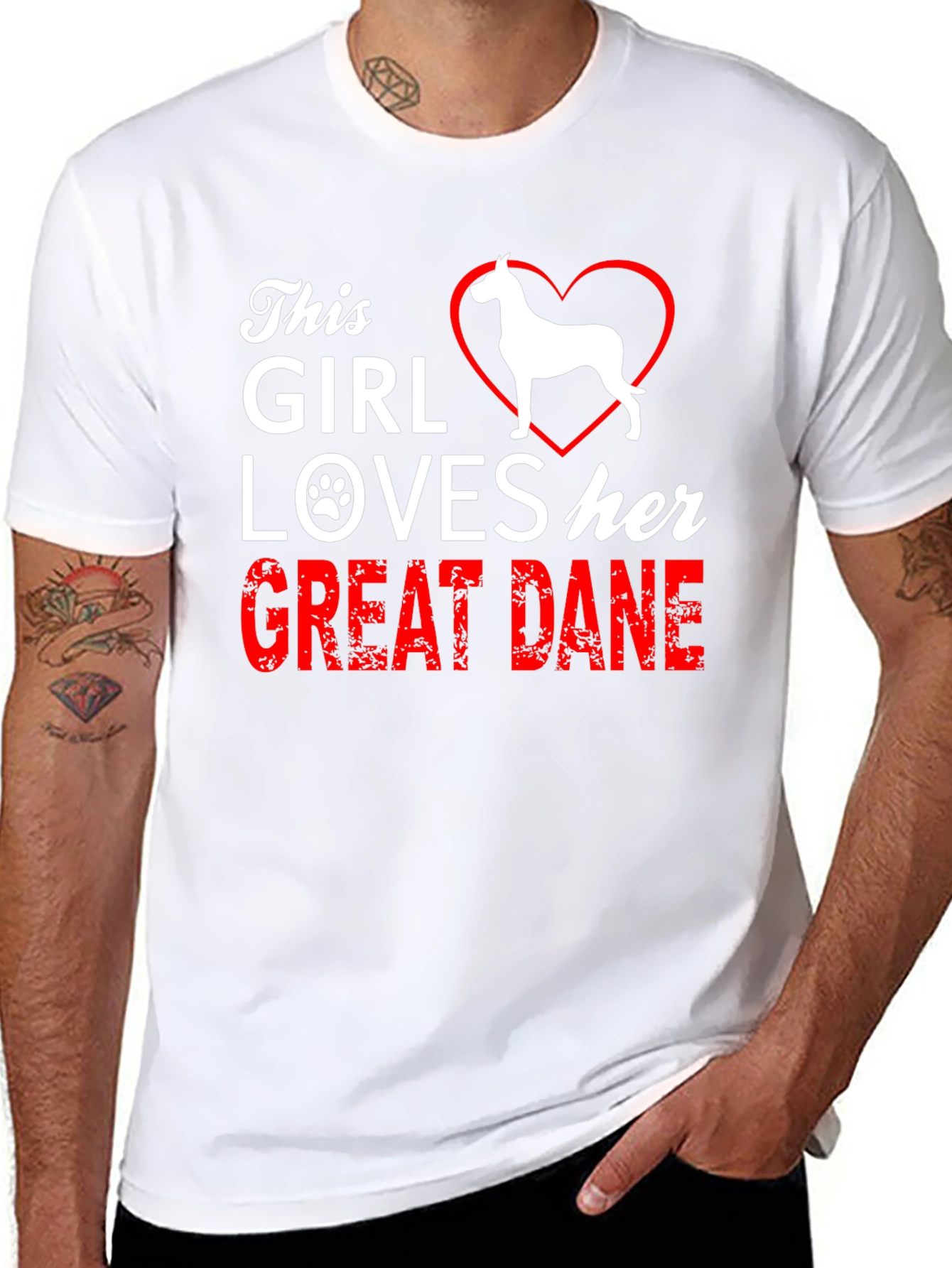 This Girl Loves Her Great Dane Dog T-Shirt