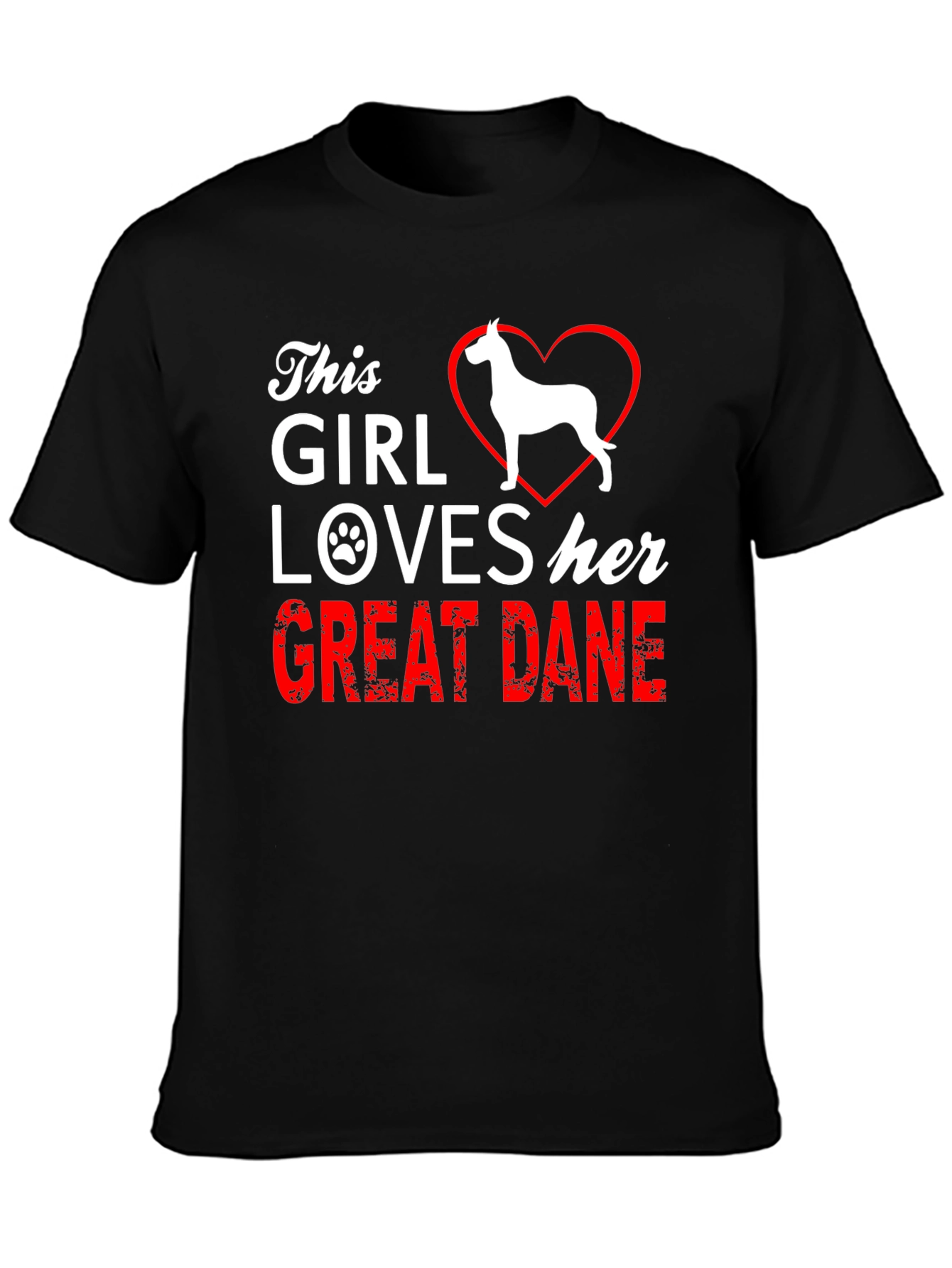 This Girl Loves Her Great Dane Dog T-Shirt