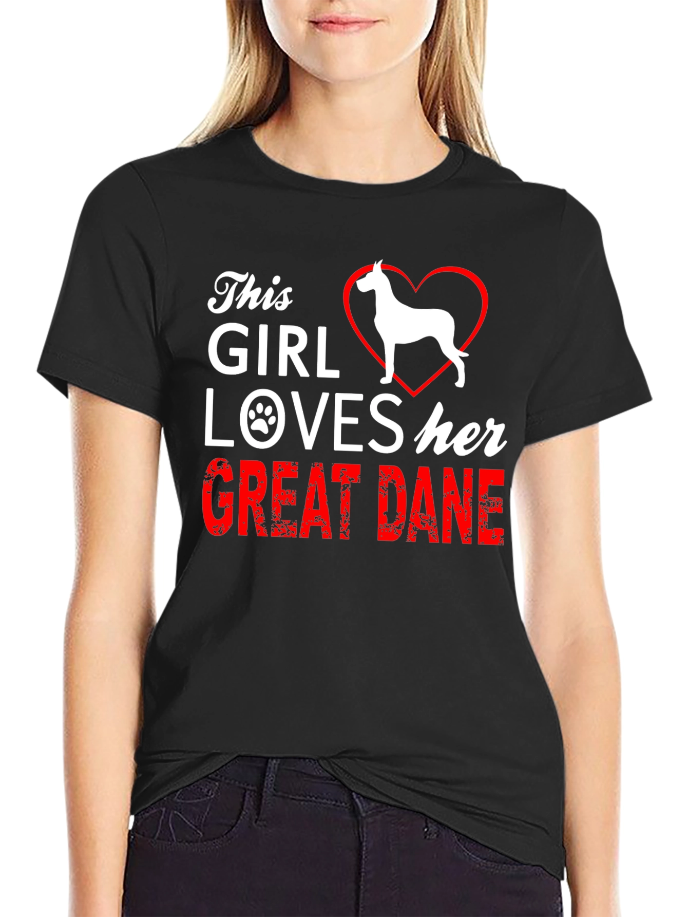 This Girl Loves Her Great Dane Dog T-Shirt