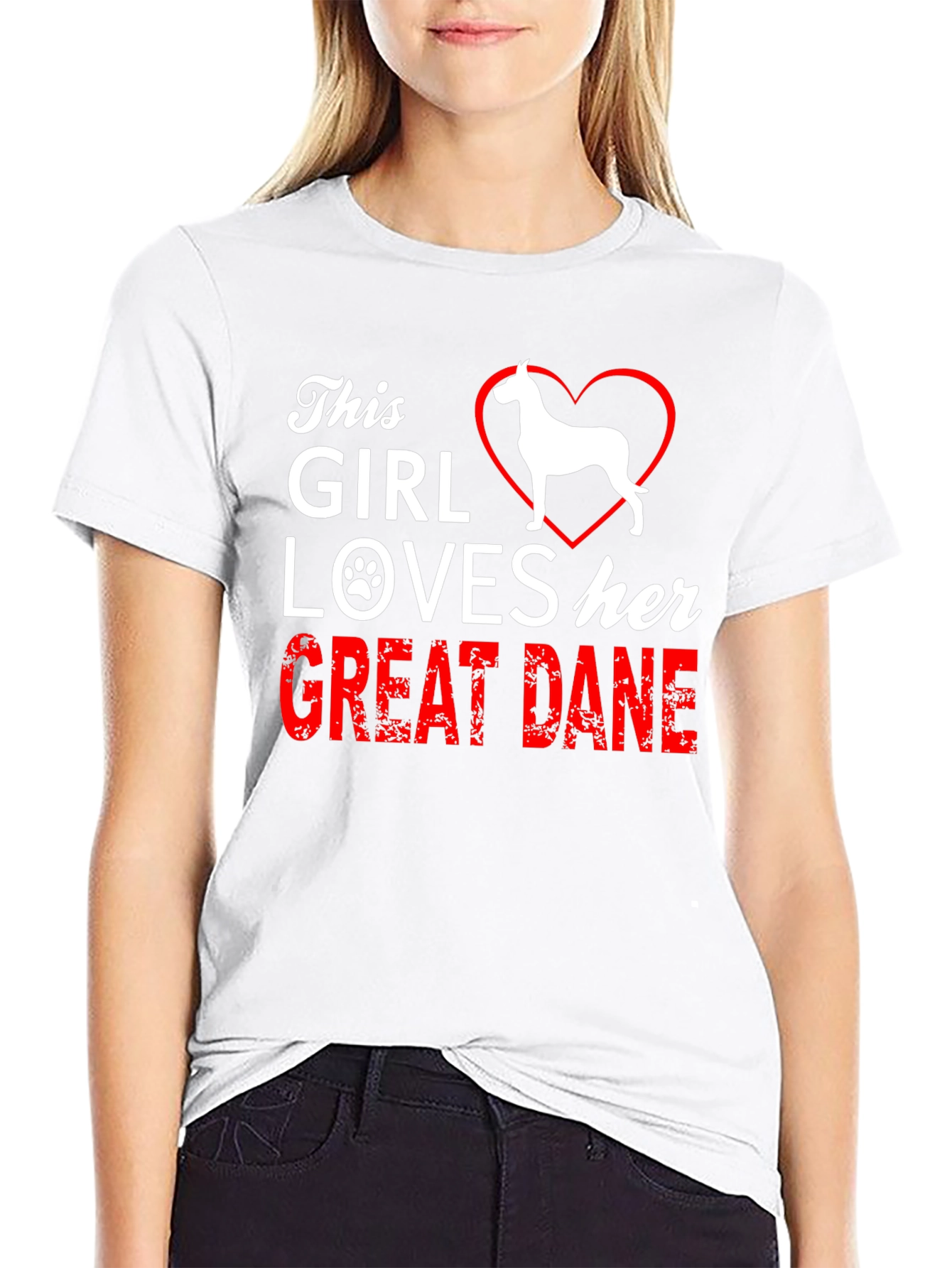 This Girl Loves Her Great Dane Dog T-Shirt