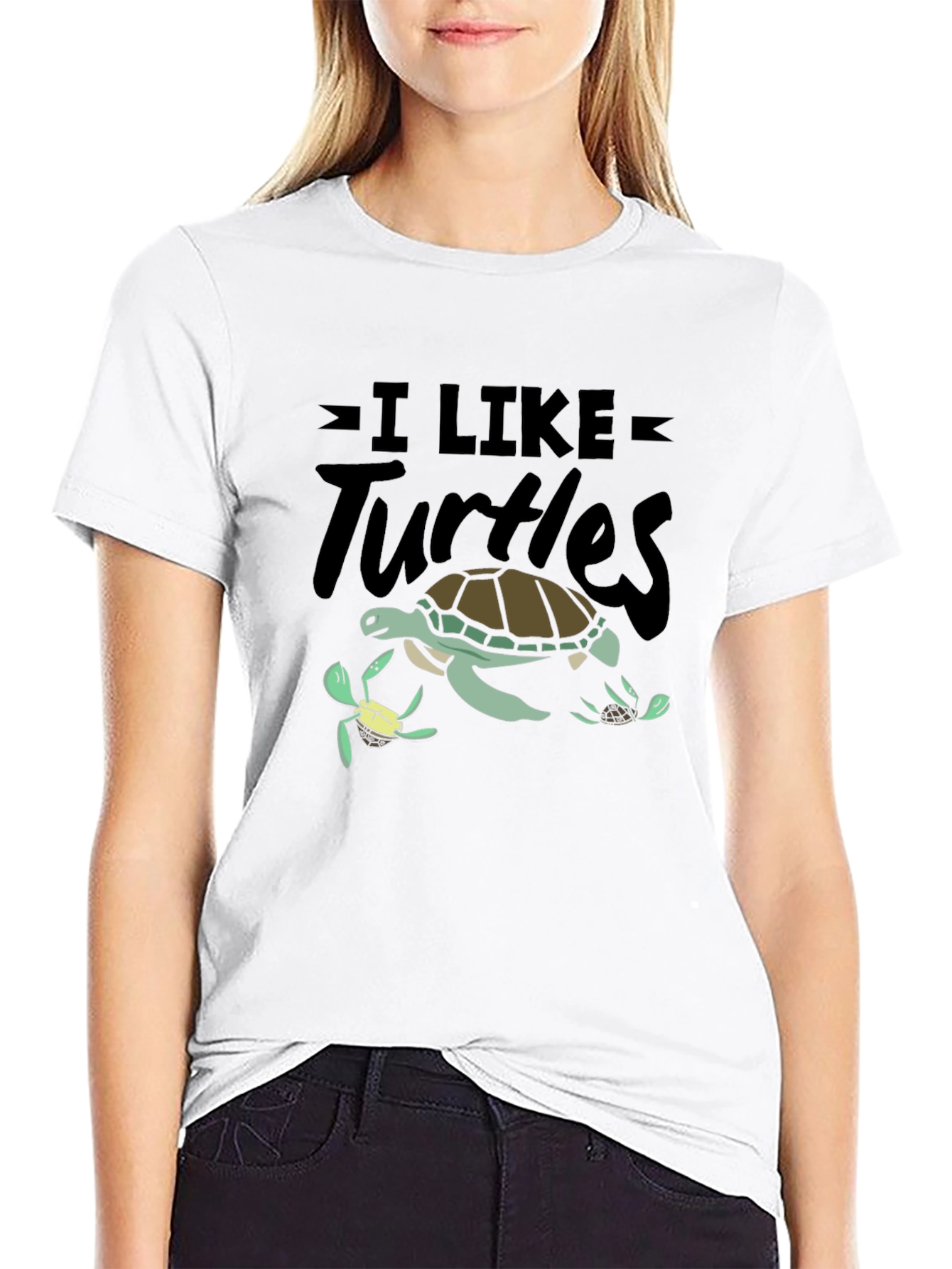 I Like Turtles Graphic T-Shirt