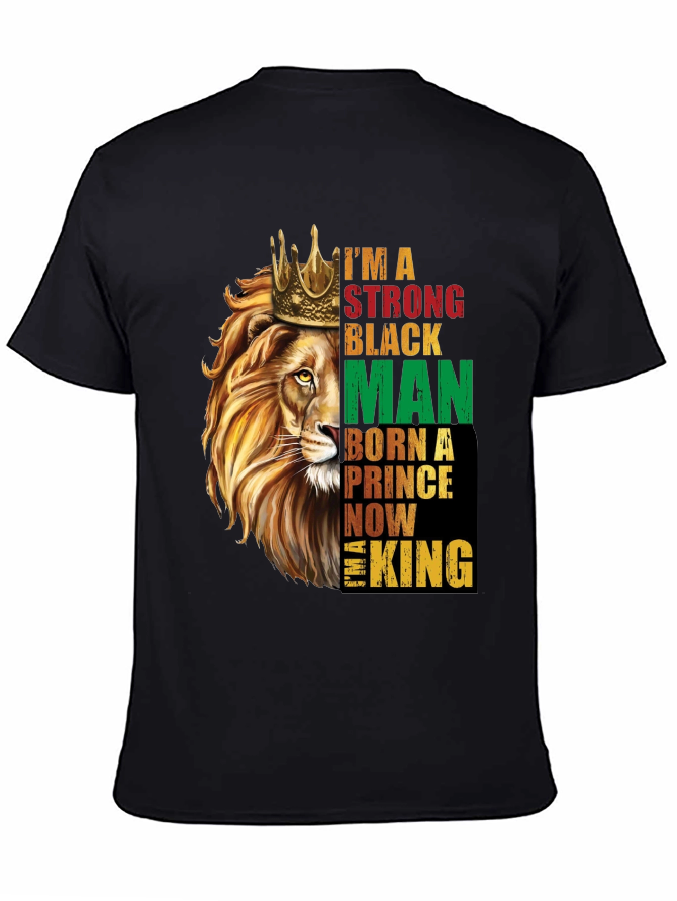 Strong Black Man Lion King T-Shirt