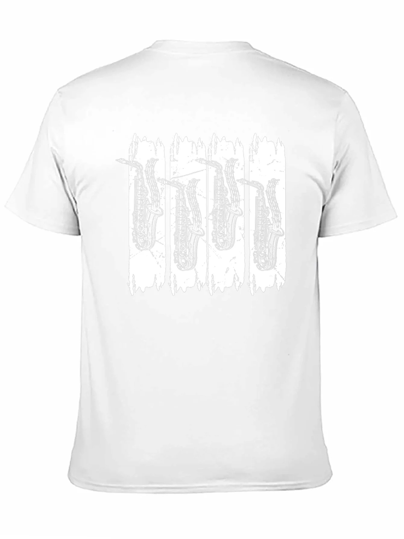 Saxophone Music T-Shirt - Black Cotton Tee