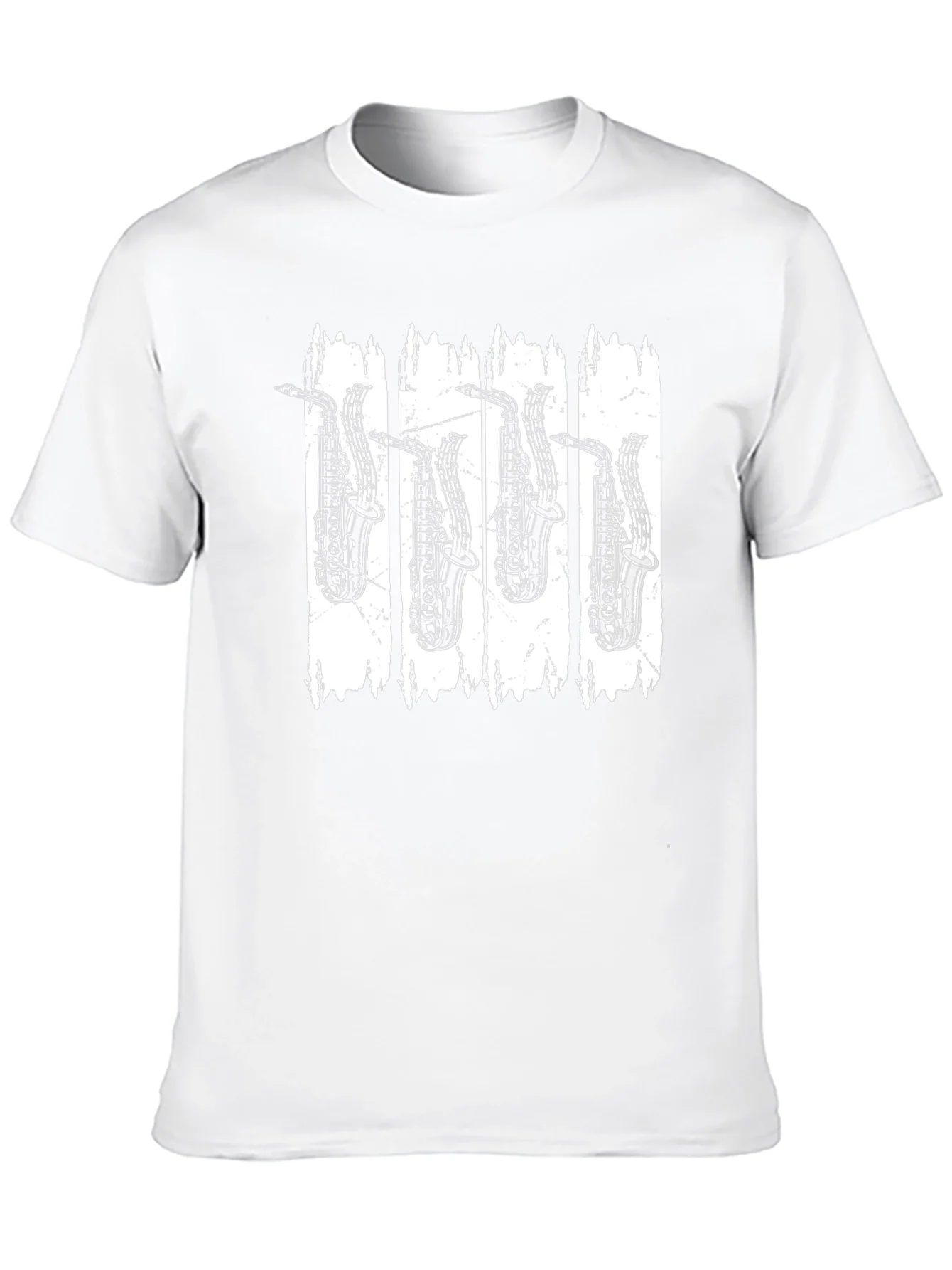 Saxophone Music T-Shirt - Black Cotton Tee