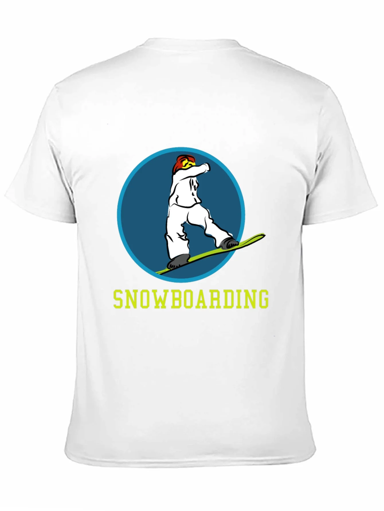 Snowboarding Graphic Tee - Black Cotton T-Shirt