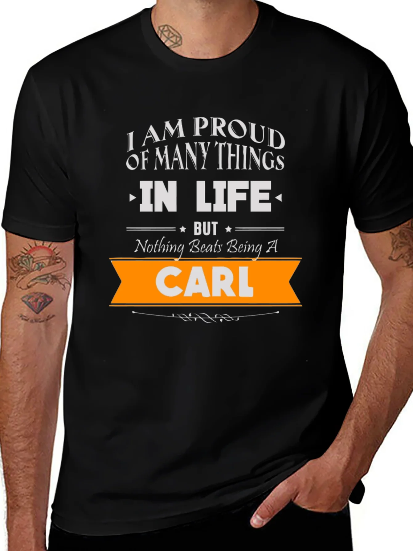Proud to Be Carl - Novelty Graphic T-Shirt