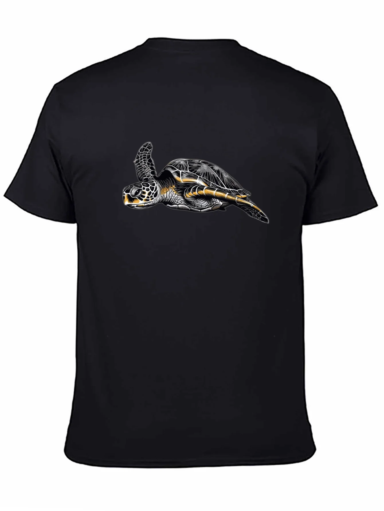 Turtle Graphic Black T-Shirt