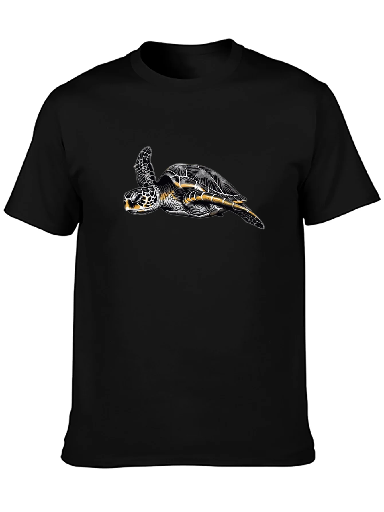 Turtle Graphic Black T-Shirt