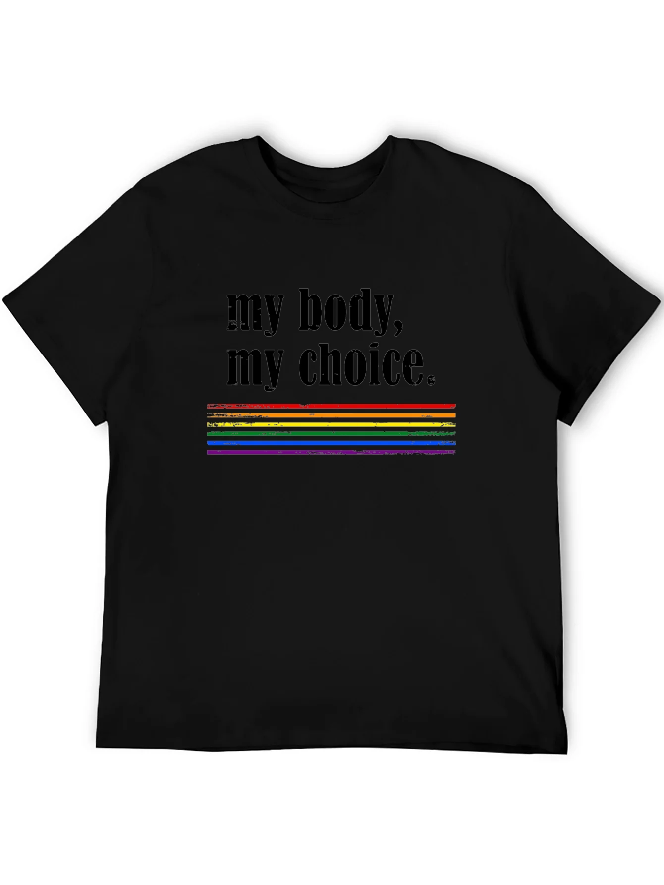 My Body My Choice Rainbow Pride T-Shirt