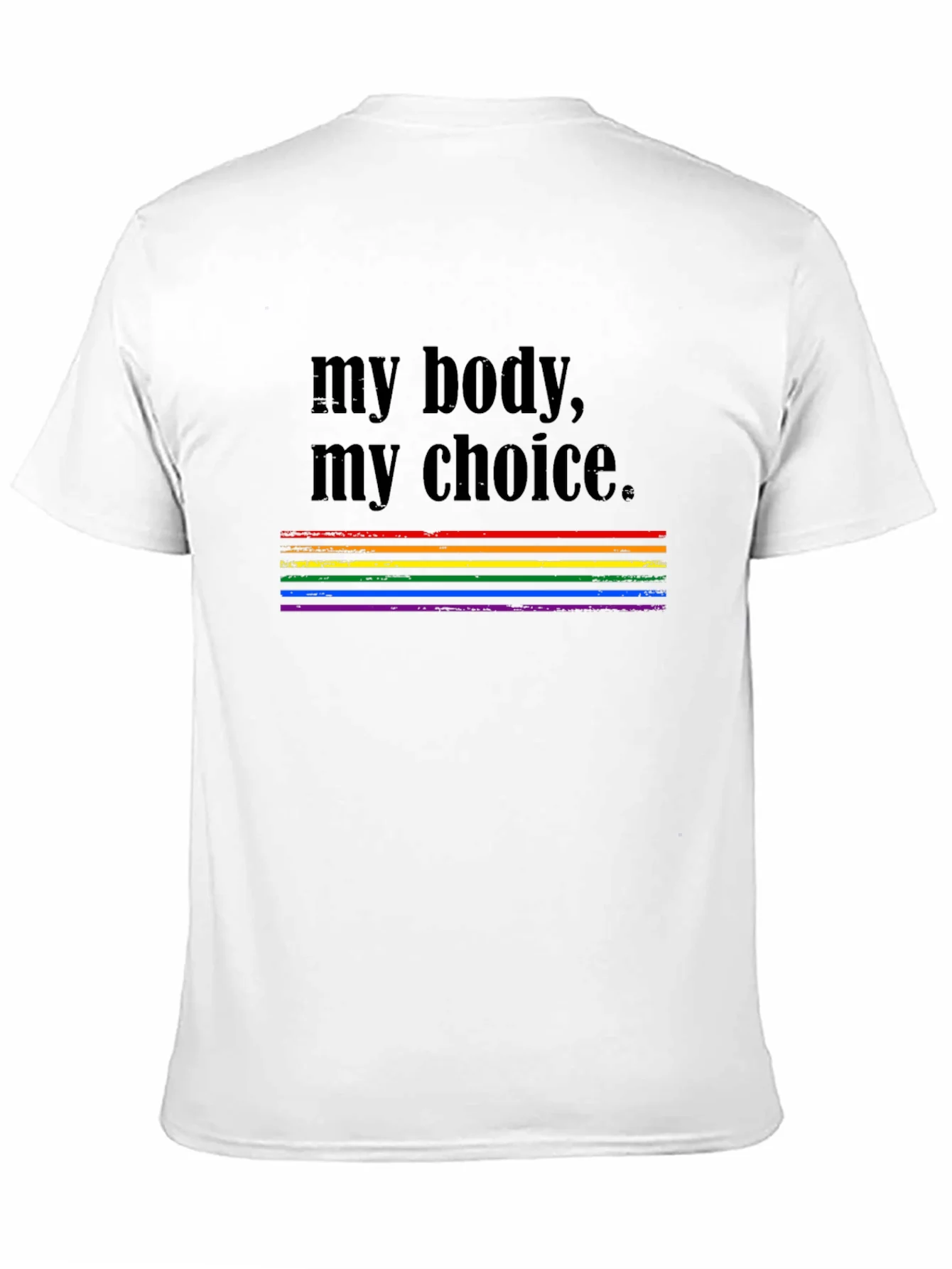 My Body My Choice Rainbow Pride T-Shirt