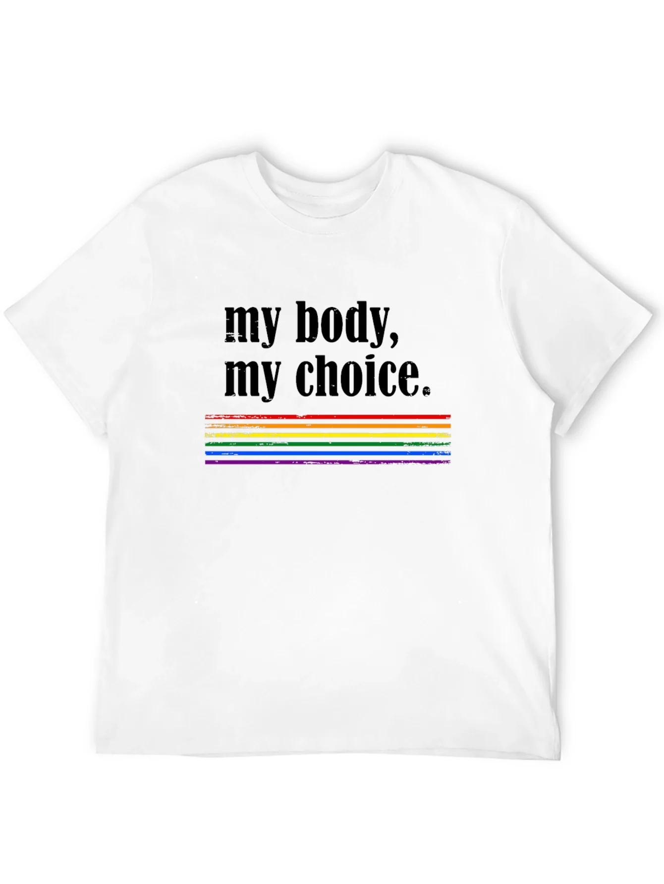 My Body My Choice Rainbow Pride T-Shirt