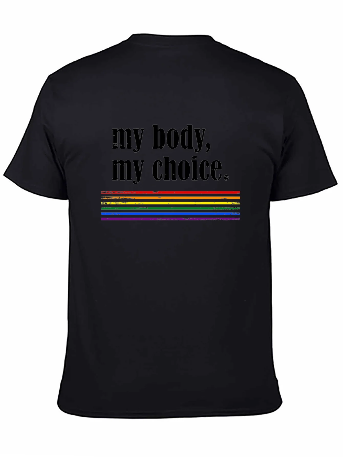 My Body My Choice Rainbow Pride T-Shirt