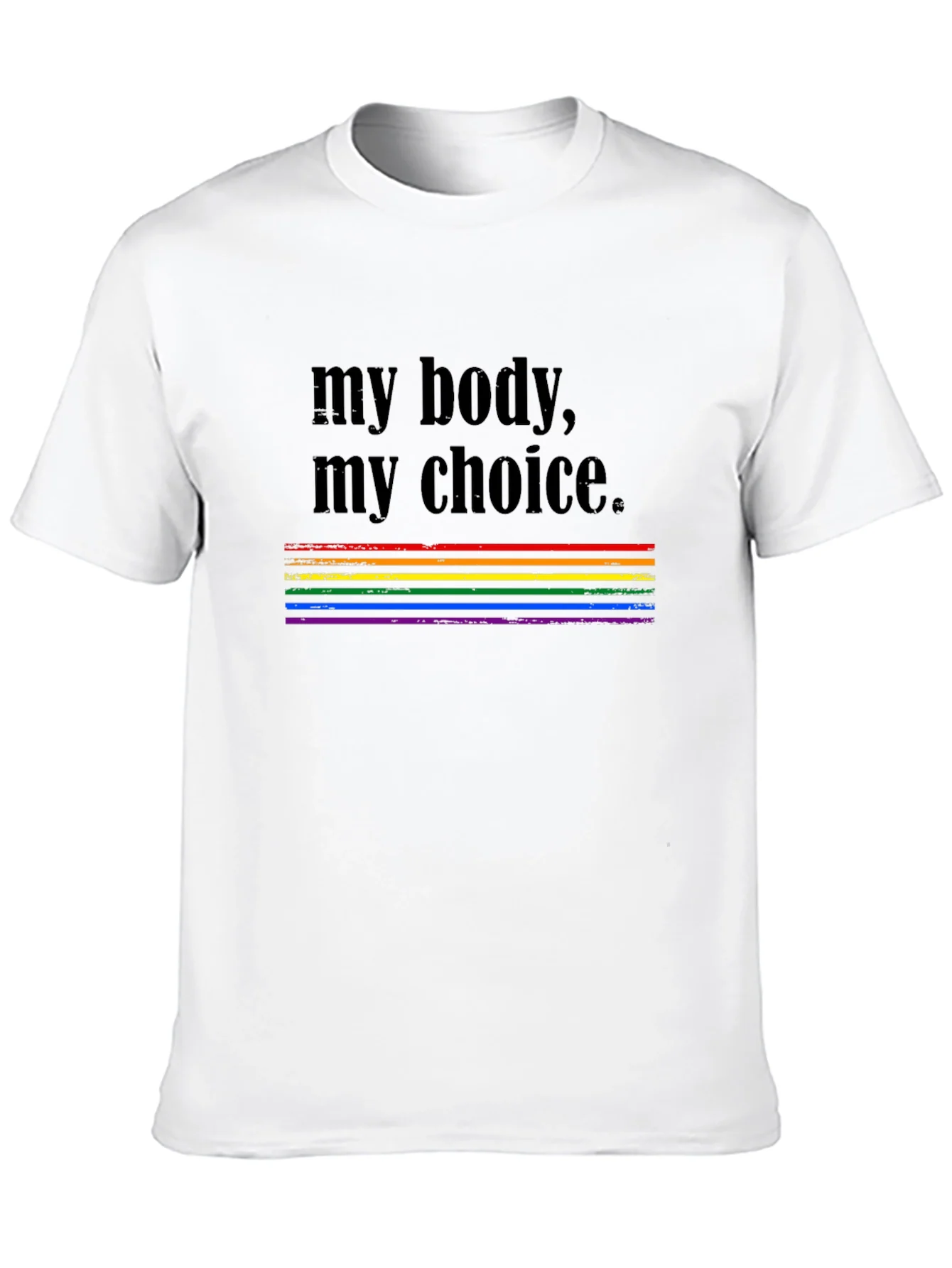My Body My Choice Rainbow Pride T-Shirt