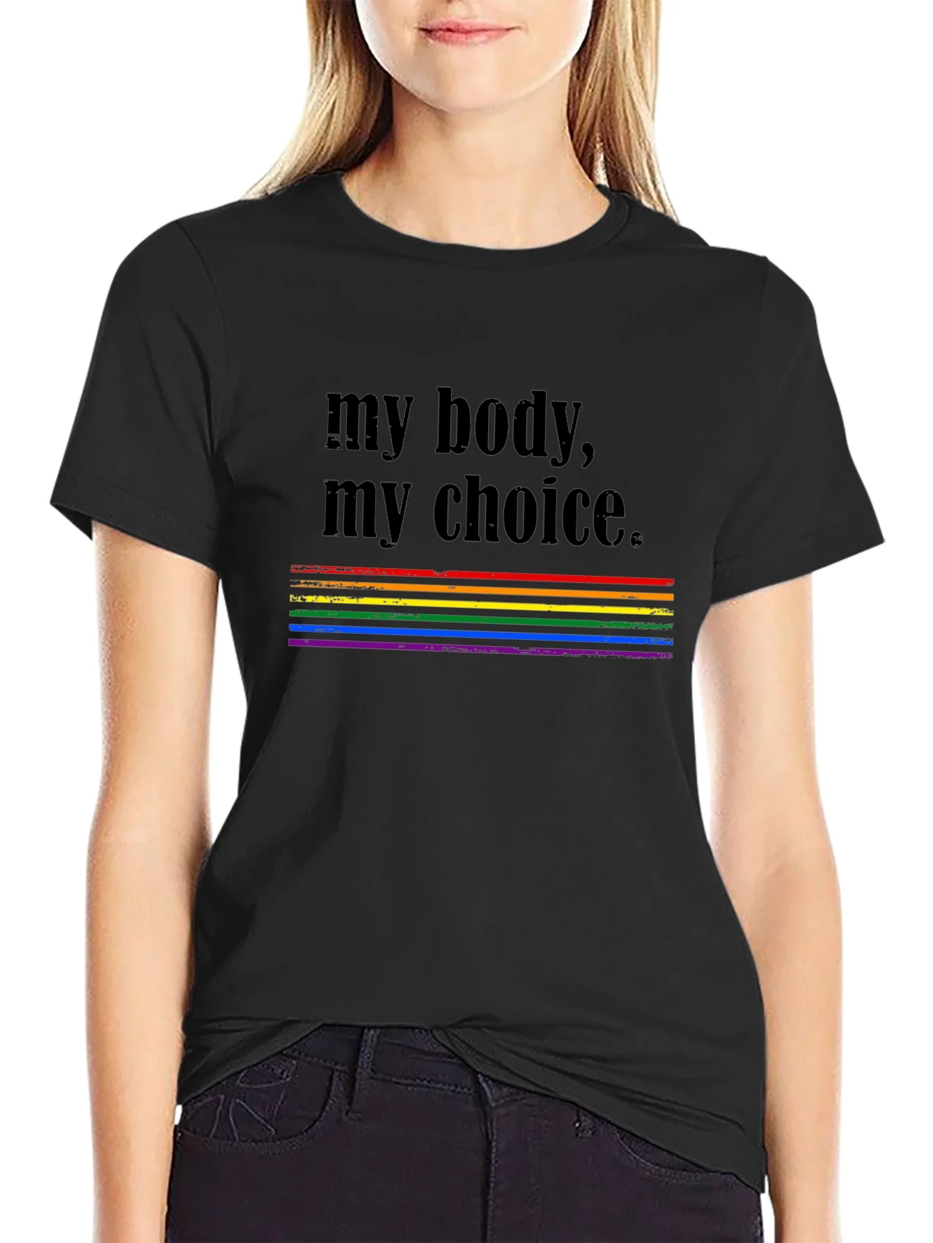 My Body My Choice Rainbow Pride T-Shirt