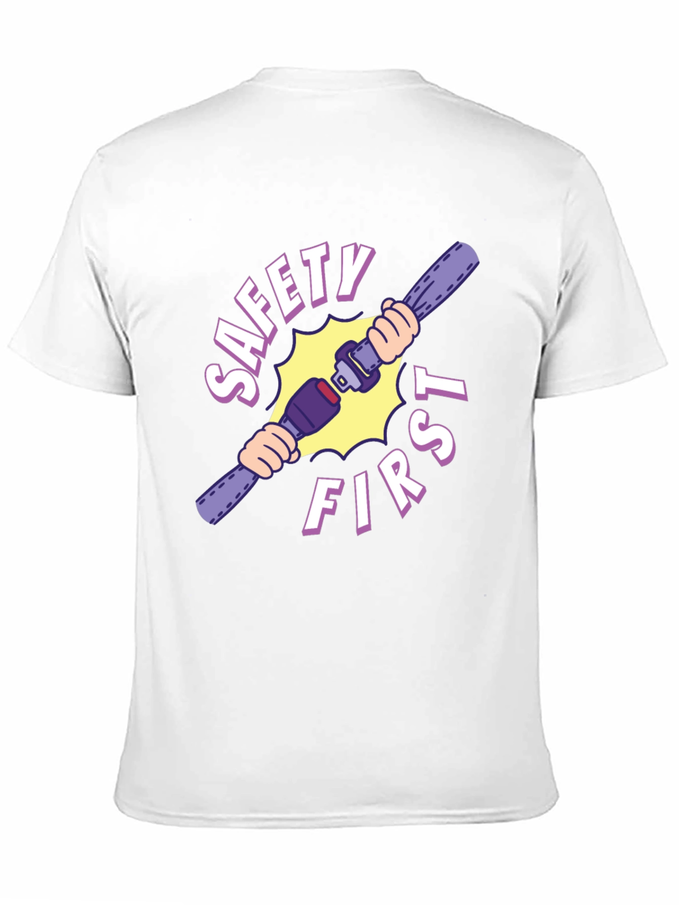 Safety First Graphic Tee - Black Unisex T-Shirt