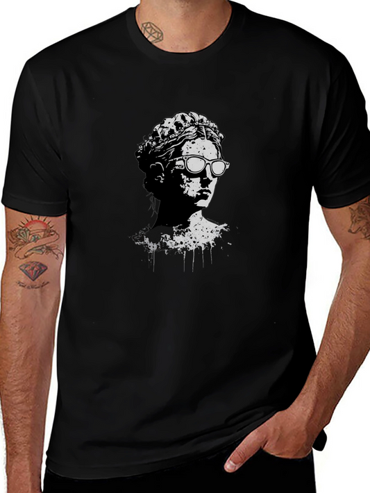 Statue Graphic Tee - Cool Modern Art Shirt